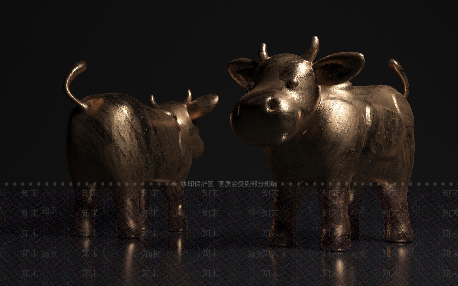 现代景观雕塑3D模型下载【ID:1190976558】