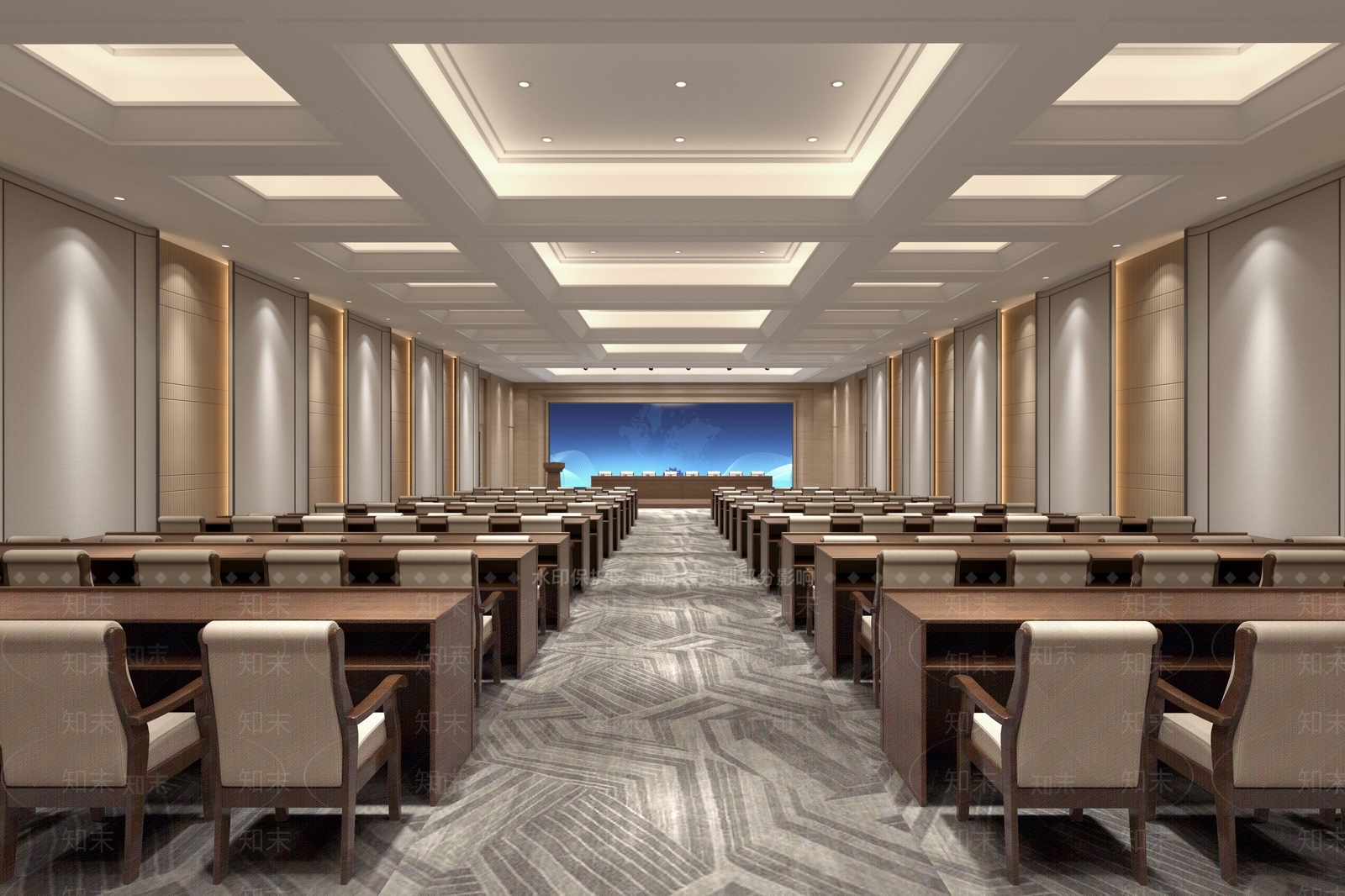 现代报告厅3D模型下载【ID:1215093673】