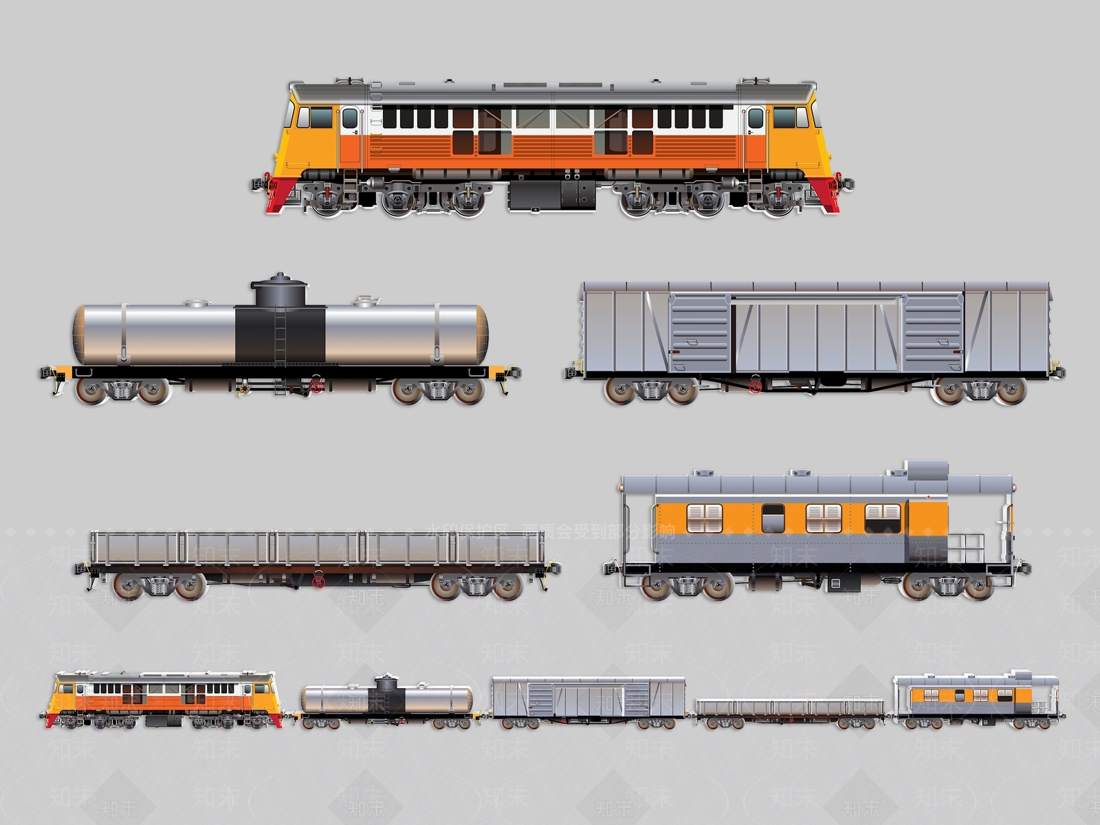 火车SU模型下载【ID:1190979658】