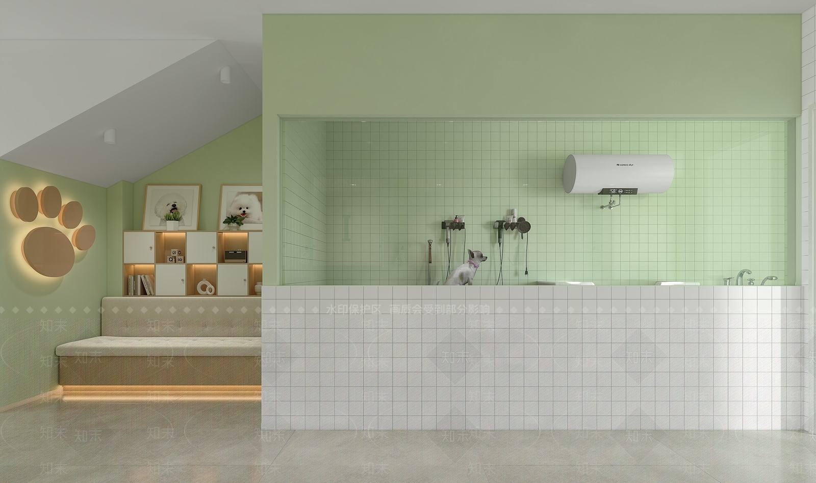 现代轻奢宠物店3D模型下载【ID:1190983699】