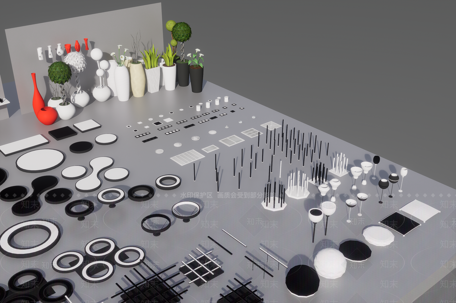 现代沙发组合3D模型下载【ID:1190985574】