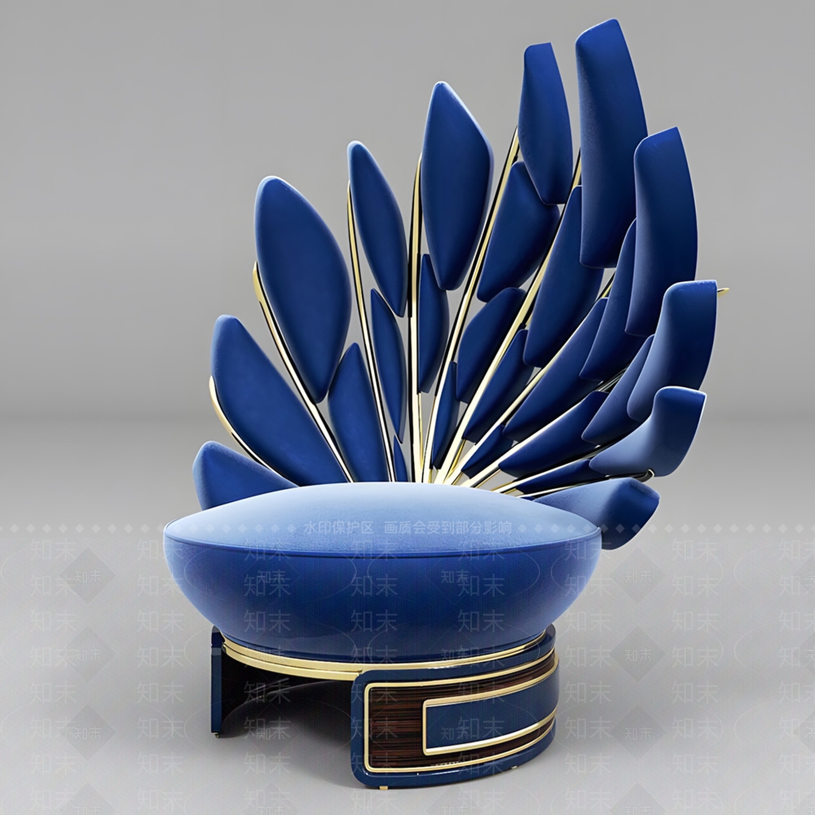 现代懒人沙发3D模型下载【ID:1190994843】