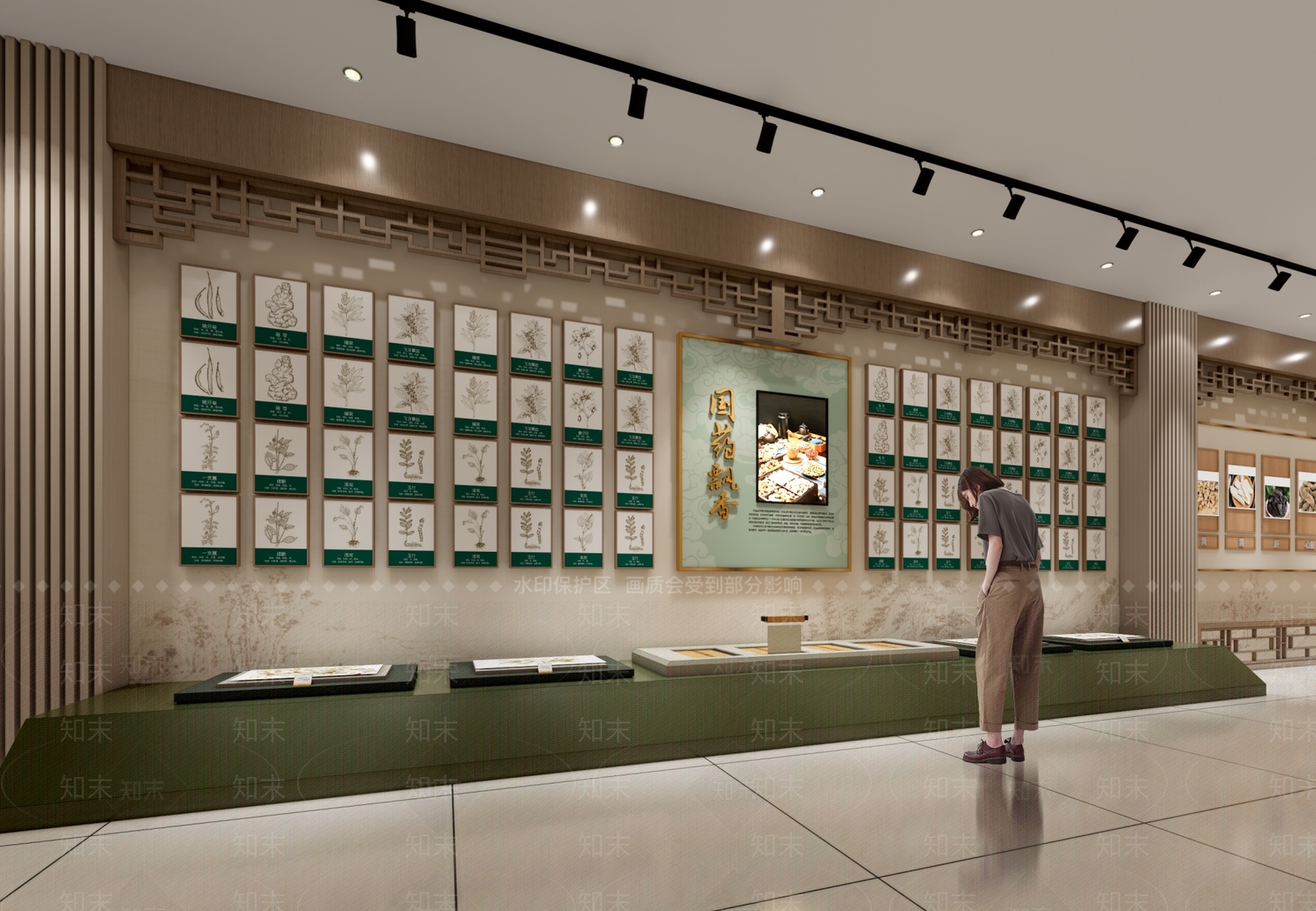 新中式中式博物馆SU模型下载【ID:1191169390】