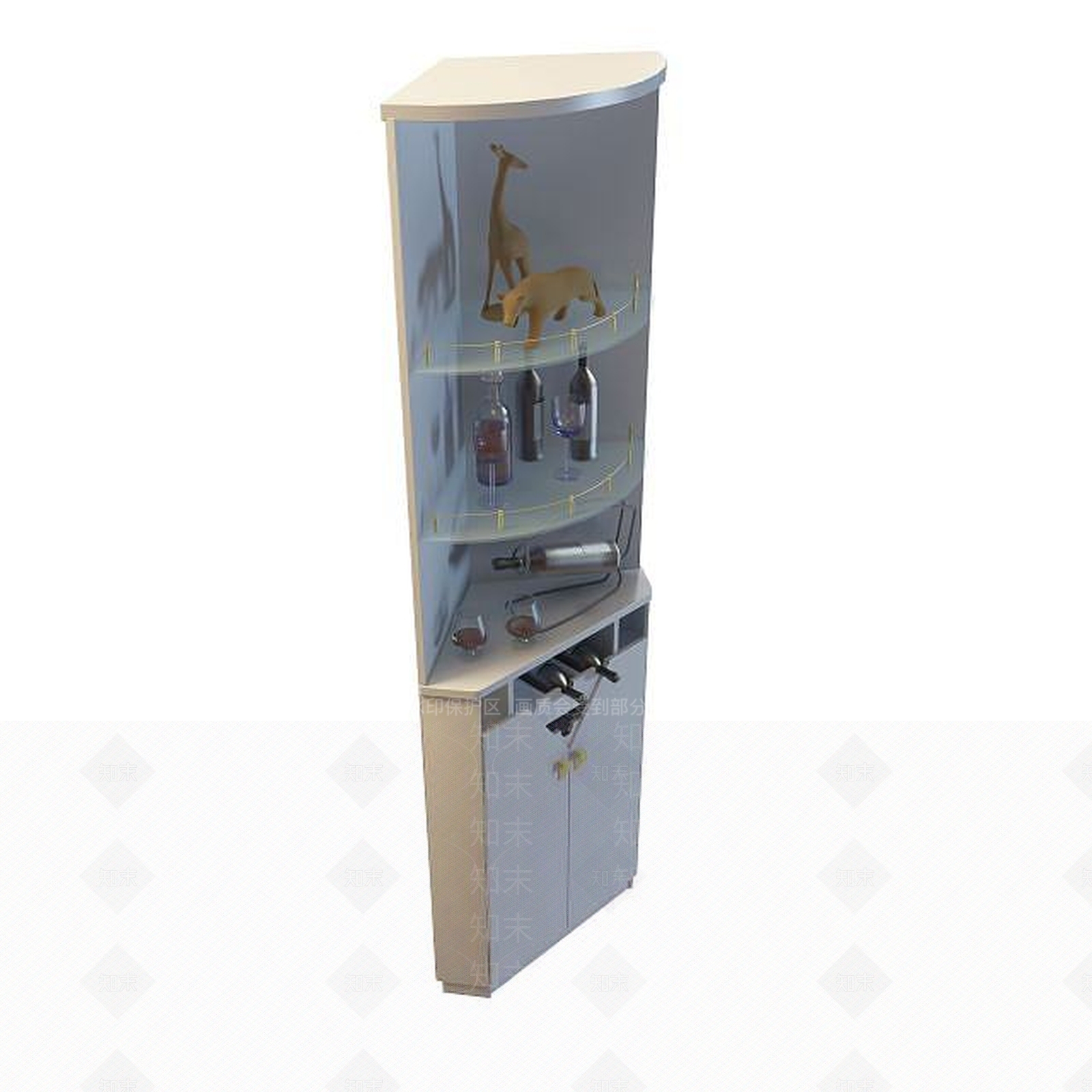 现代衣柜3D模型下载【ID:1199579480】