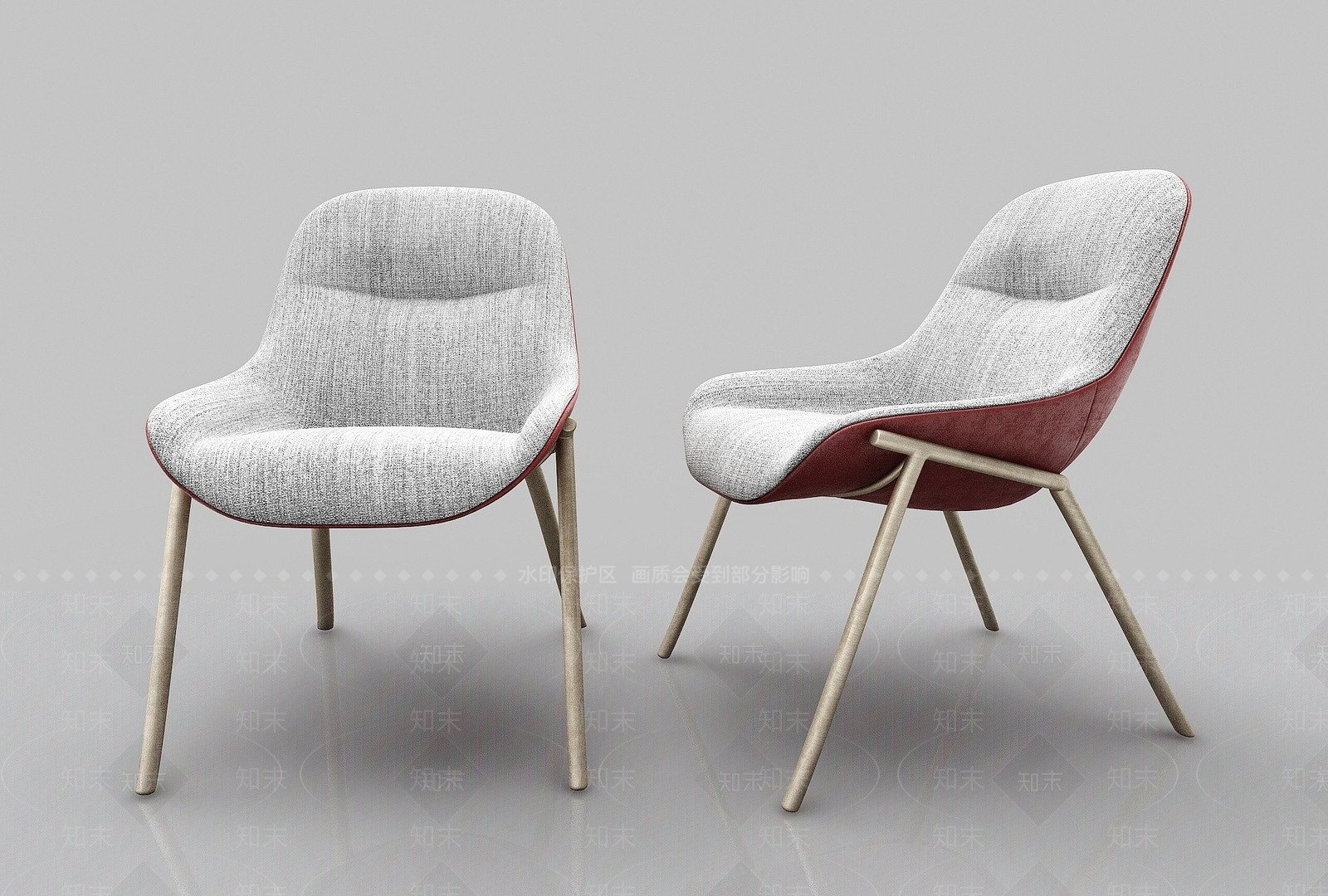 现代双人沙发3D模型下载【ID:1191010008】