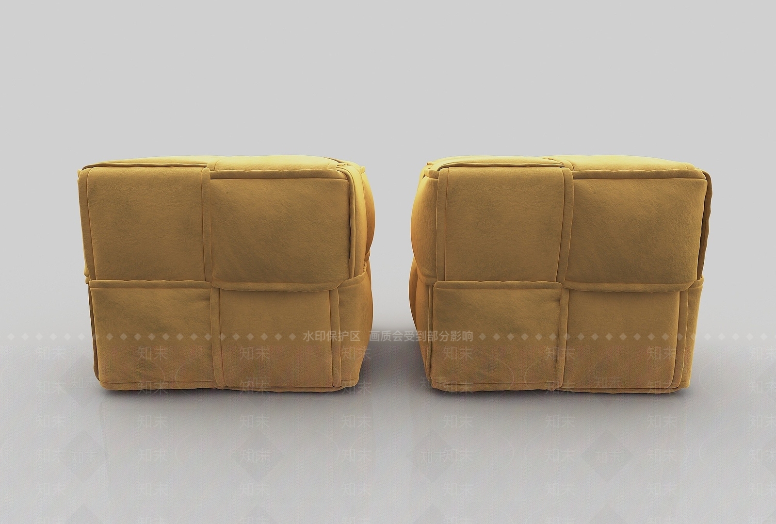 现代双人沙发3D模型下载【ID:1191010755】