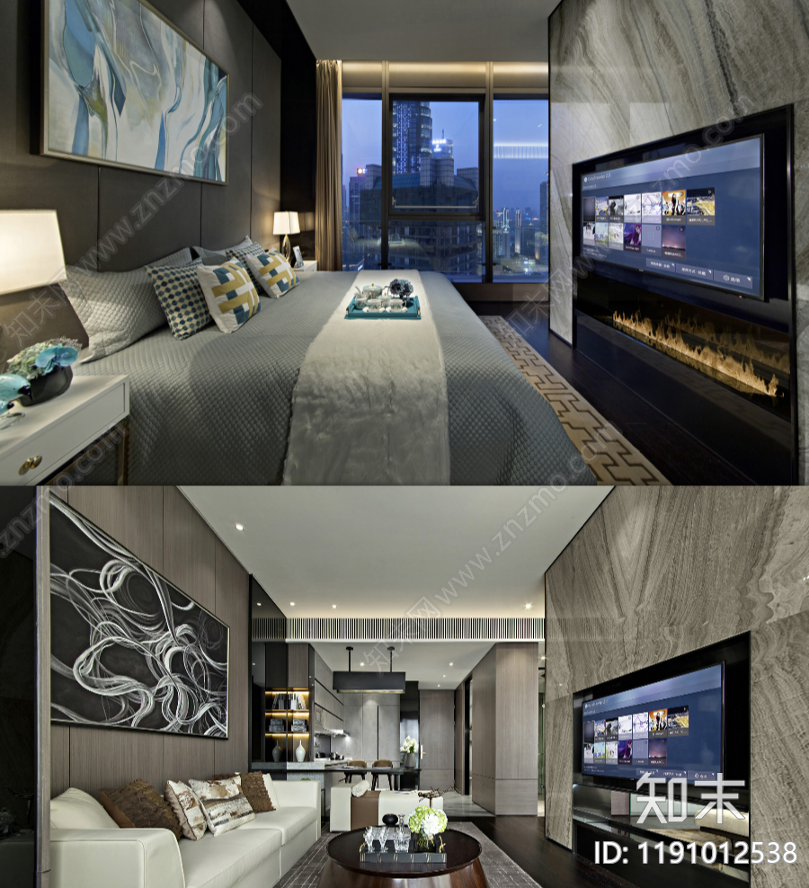 酒店公寓cad施工图下载【ID:1191012538】