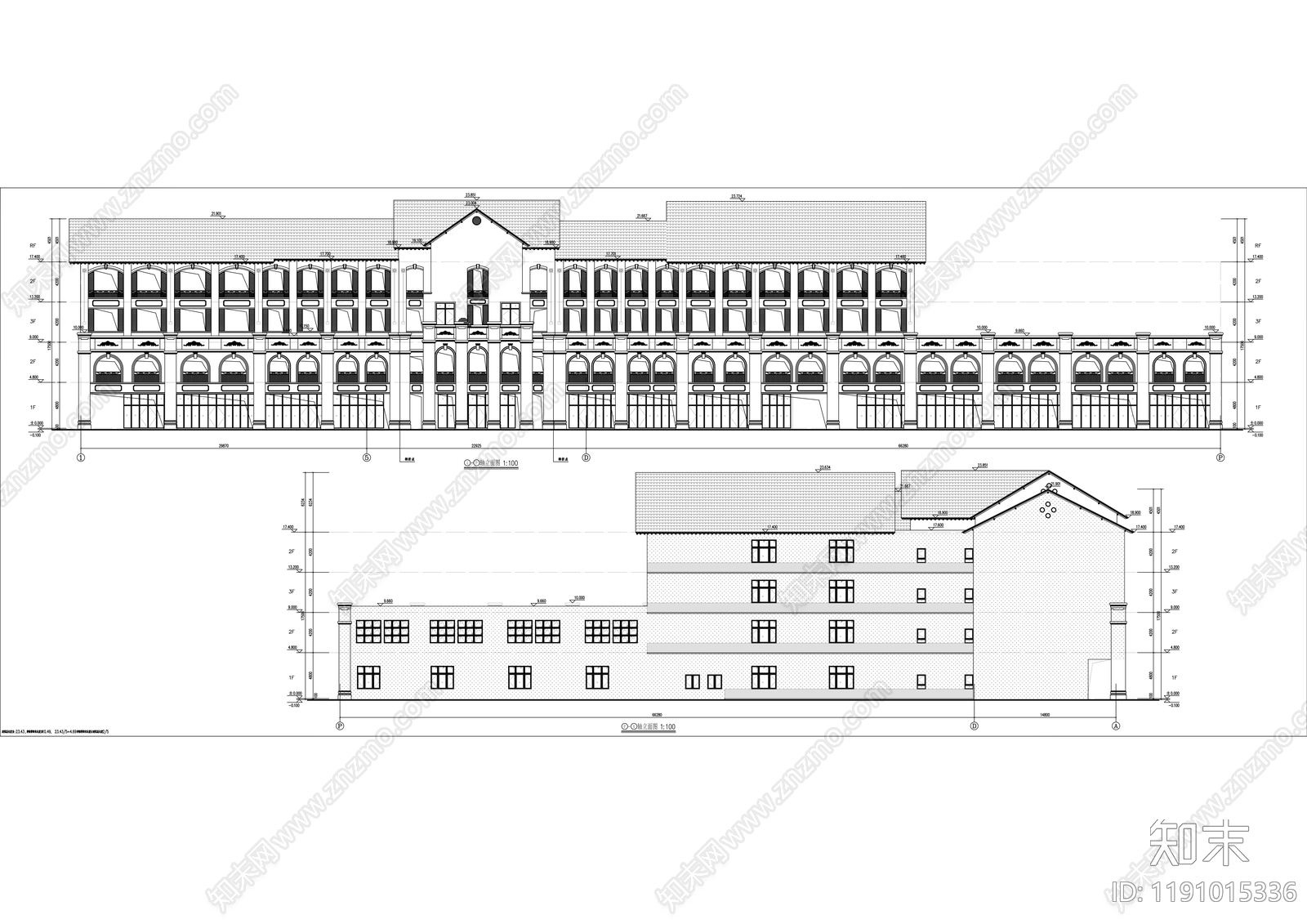中式其他商业建筑cad施工图下载【ID:1191015336】