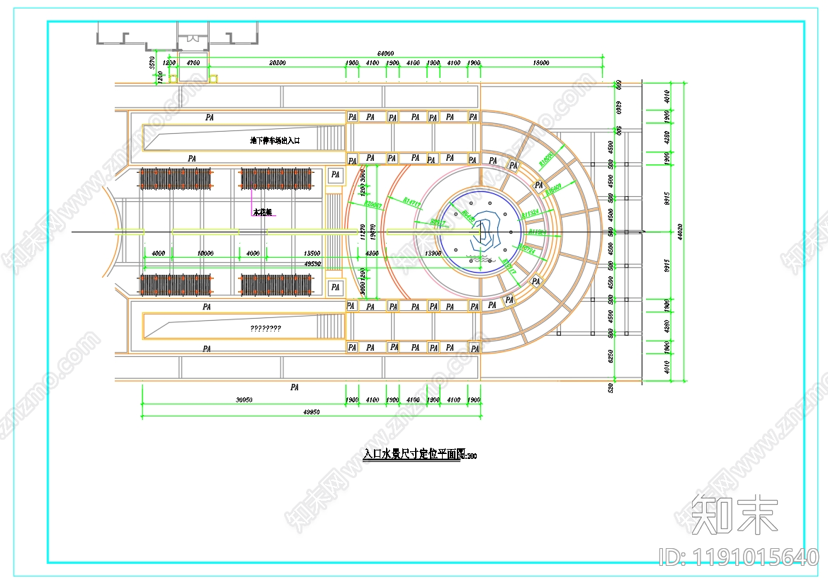 现代欧式广场cad施工图下载【ID:1191015640】