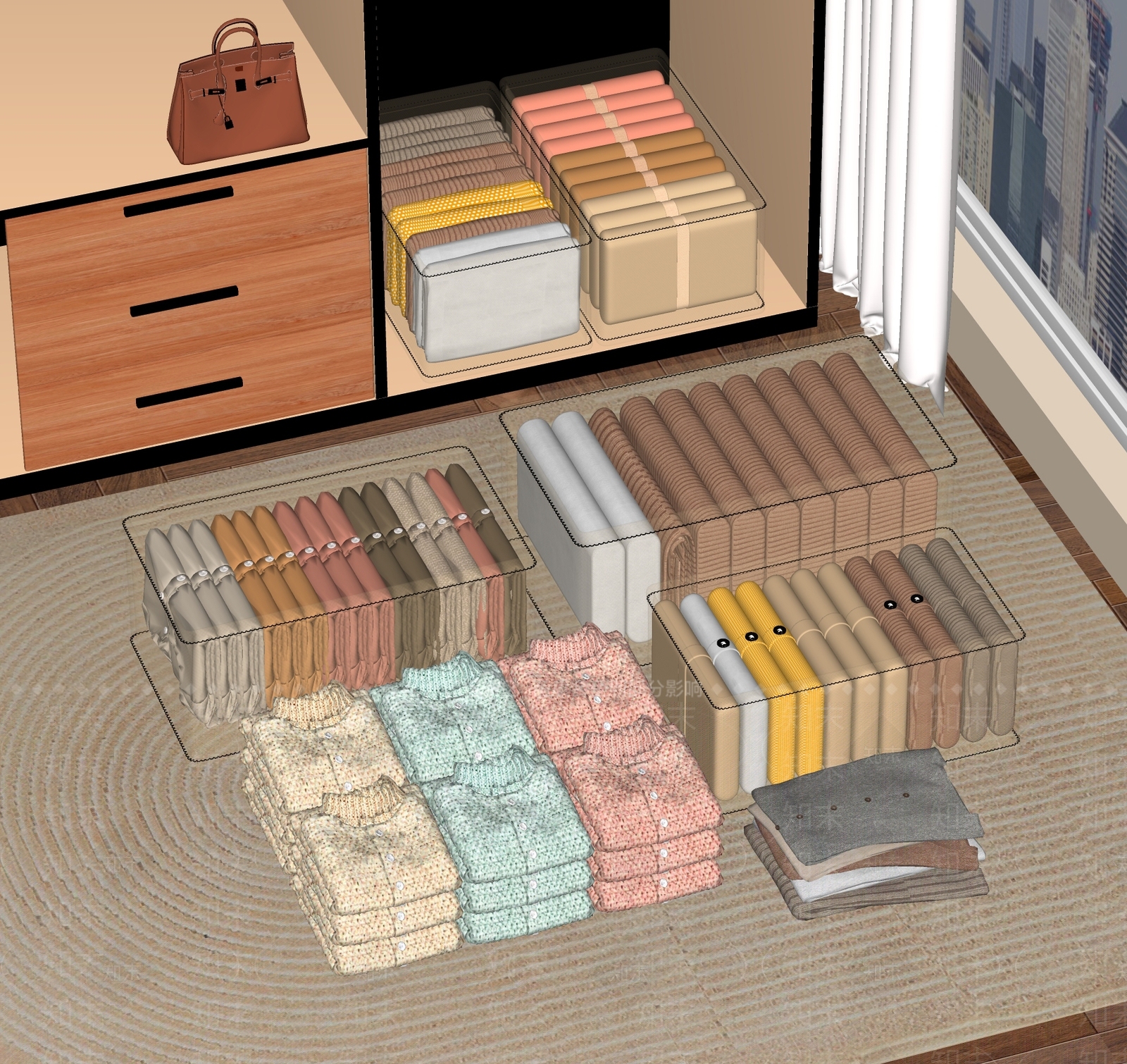 衣服SU模型下载【ID:1191018670】