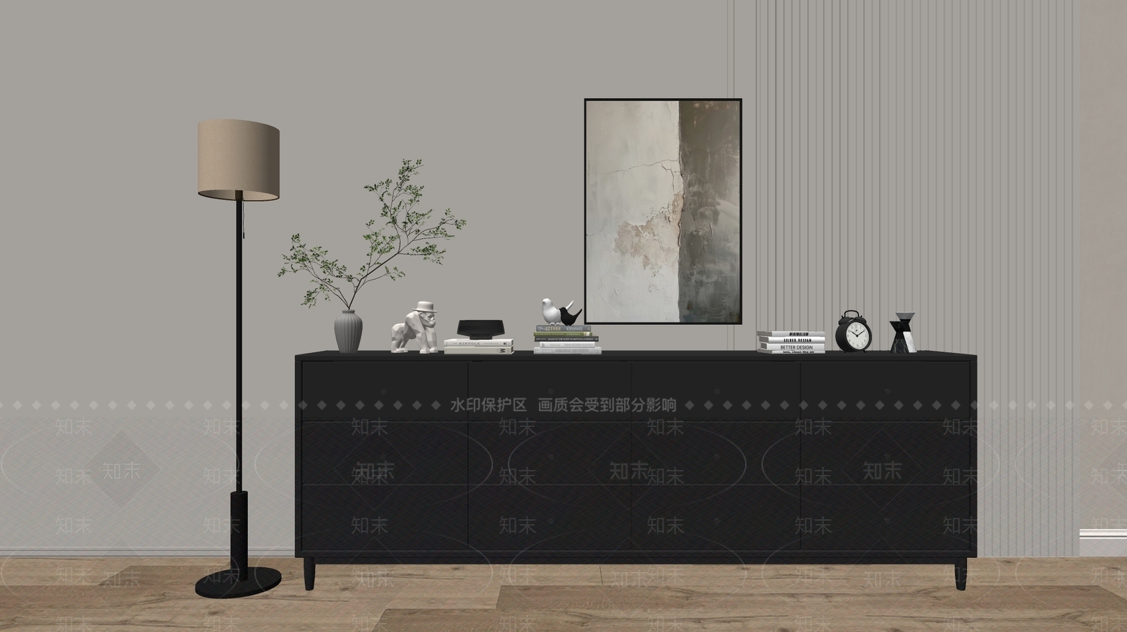 现代斗柜SU模型下载【ID:1191019374】