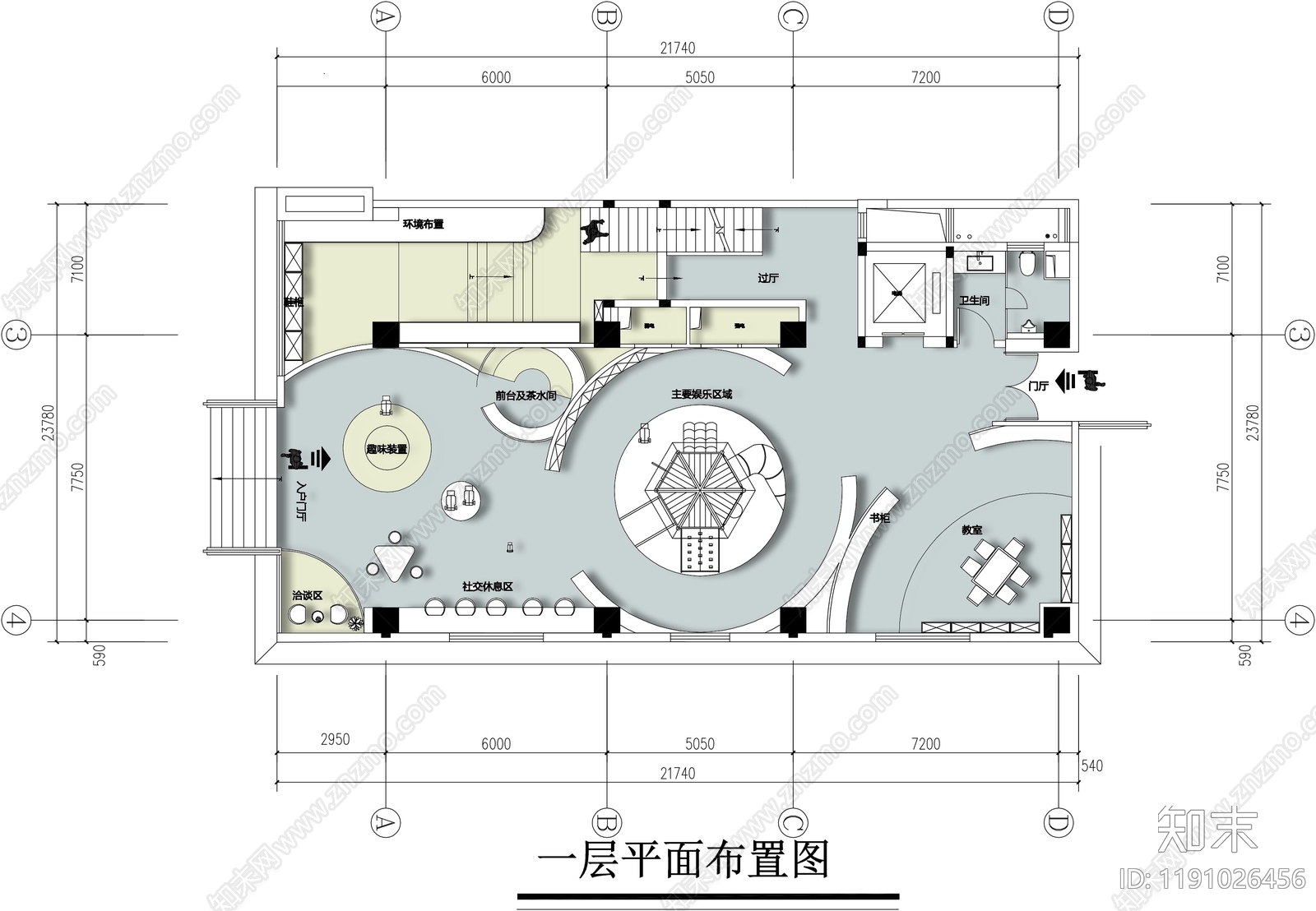 现代儿童乐园施工图下载【ID:1191026456】