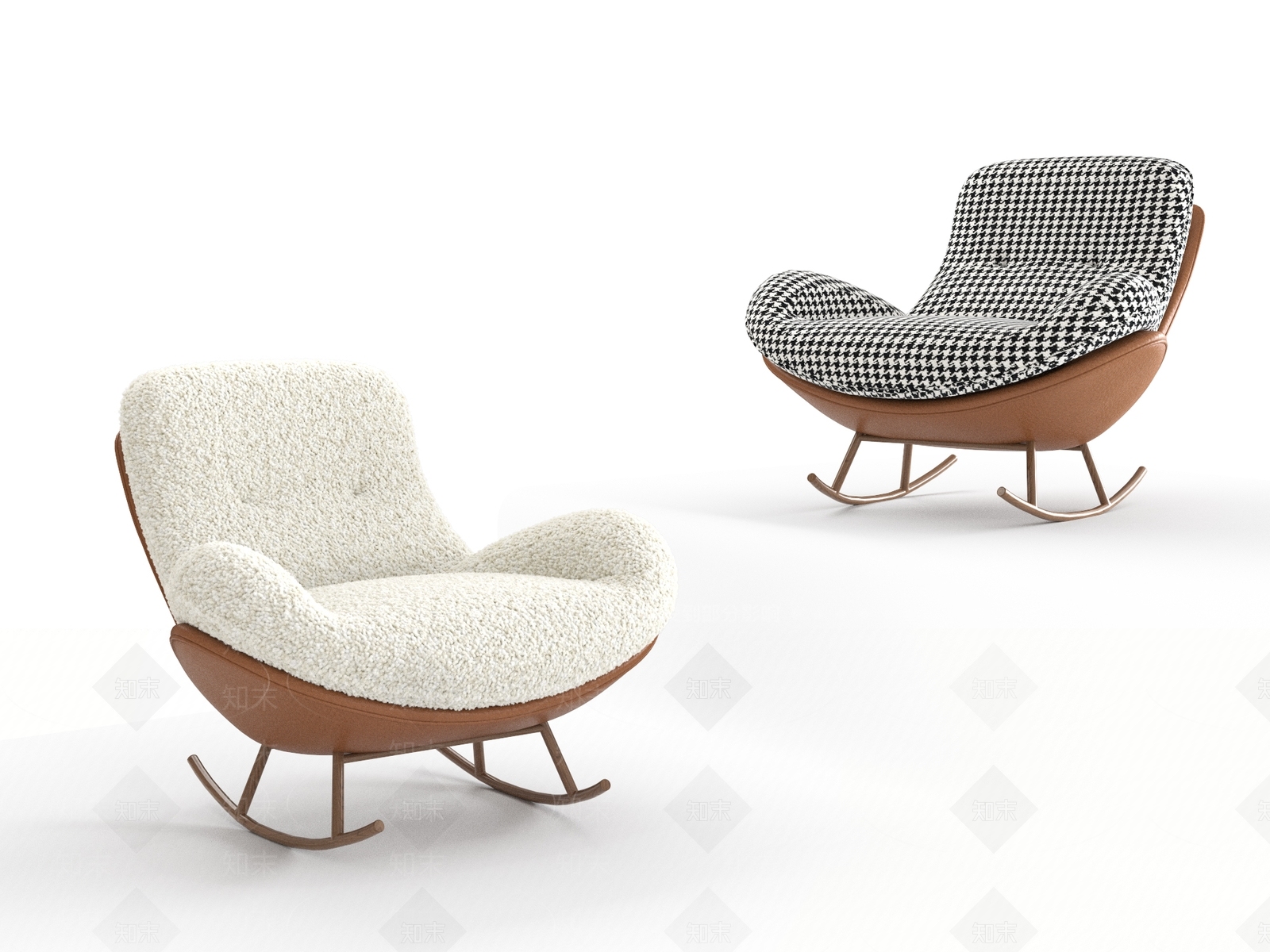 奶油躺椅3D模型下载【ID:1191029448】