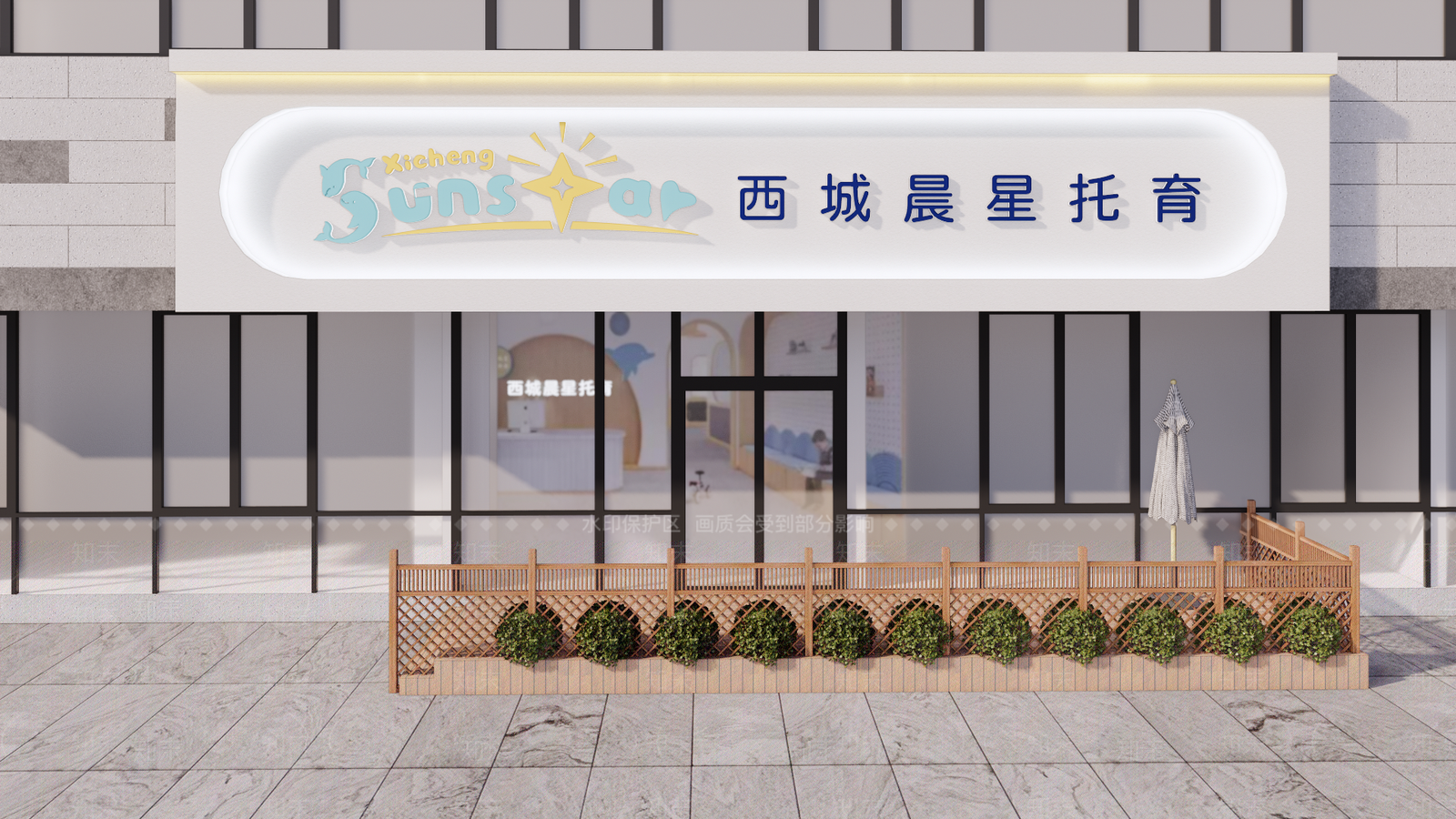 现代极简门头SU模型下载【ID:1191036956】