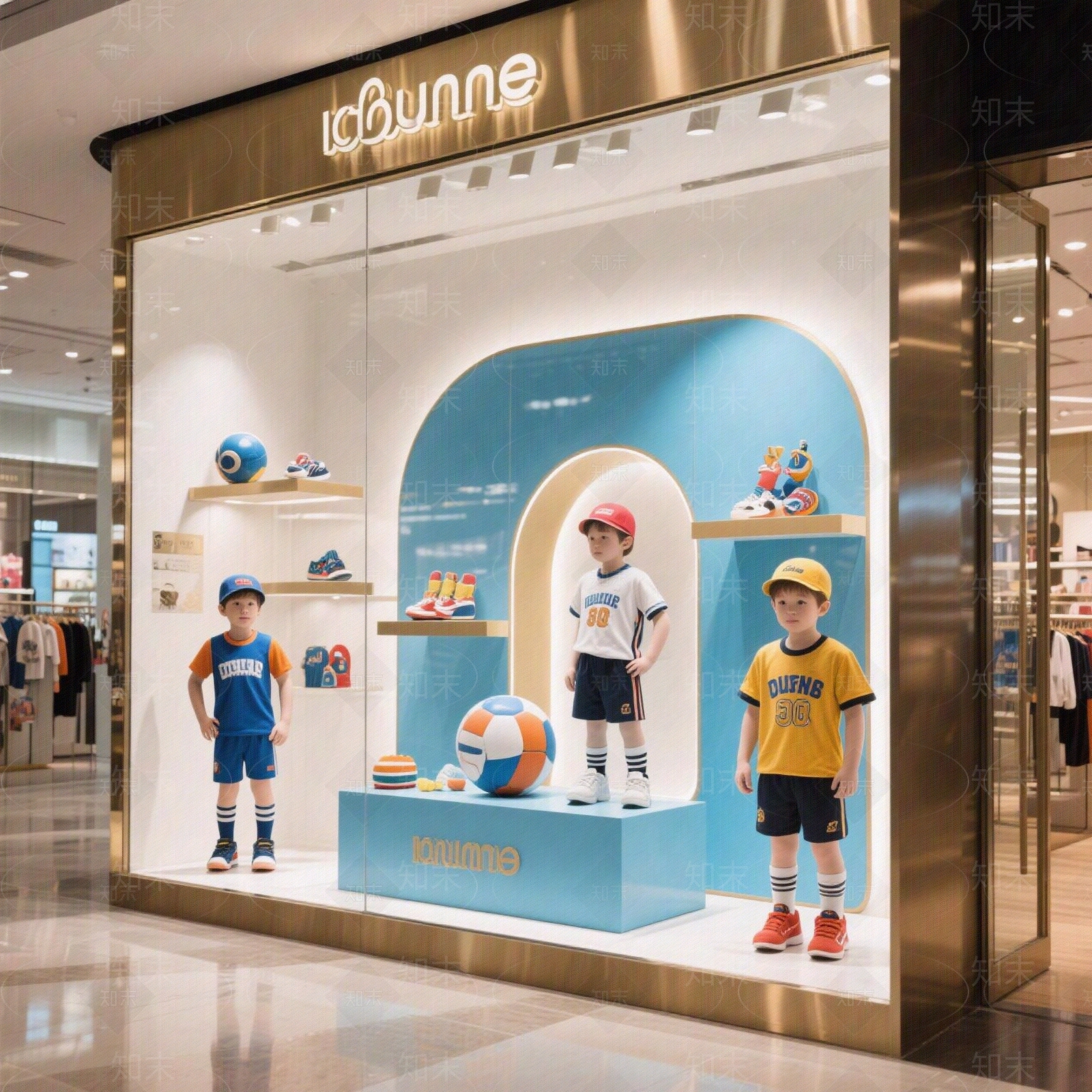 现代轻奢橱窗贴图下载【ID:1191036116】