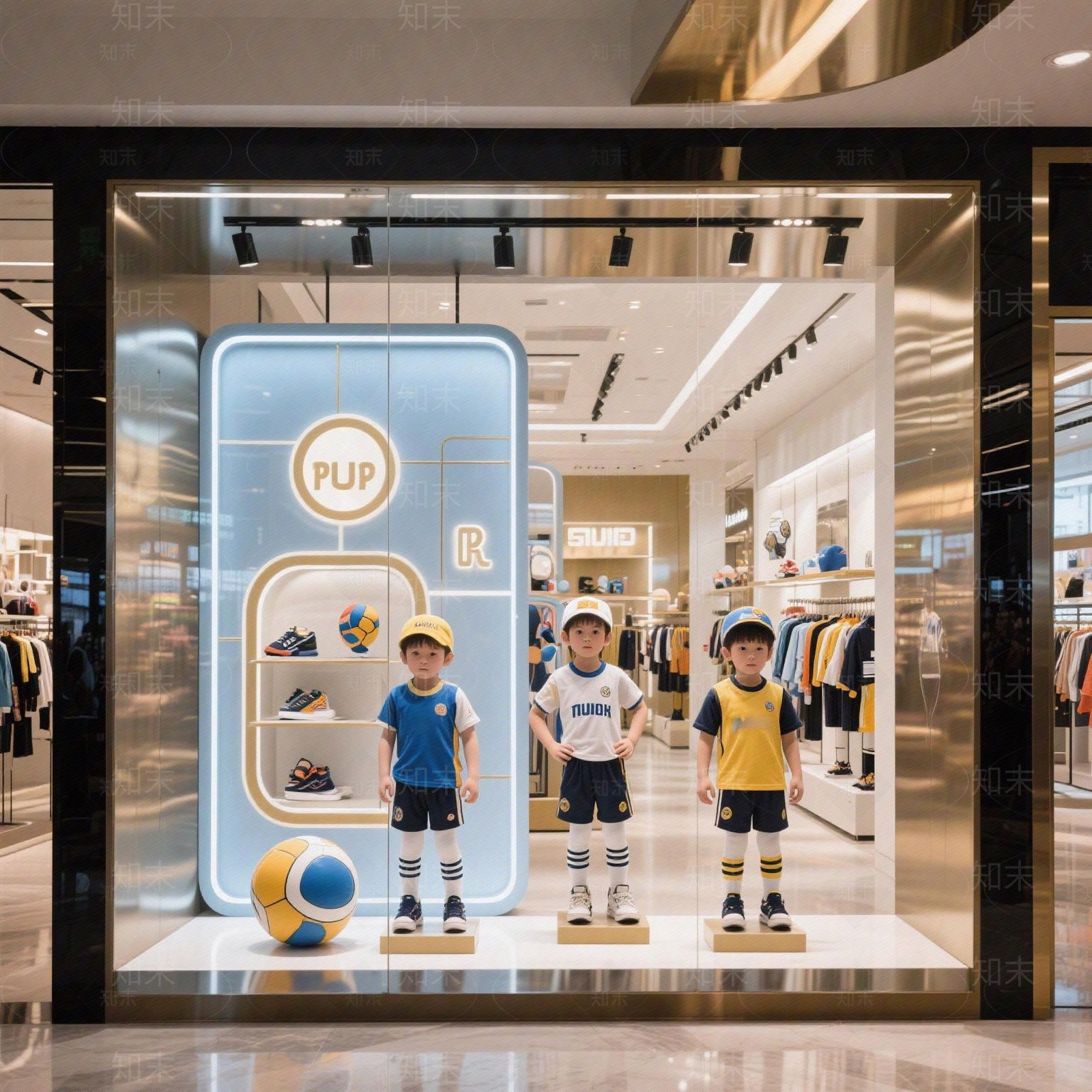 现代轻奢橱窗贴图下载【ID:1191036214】