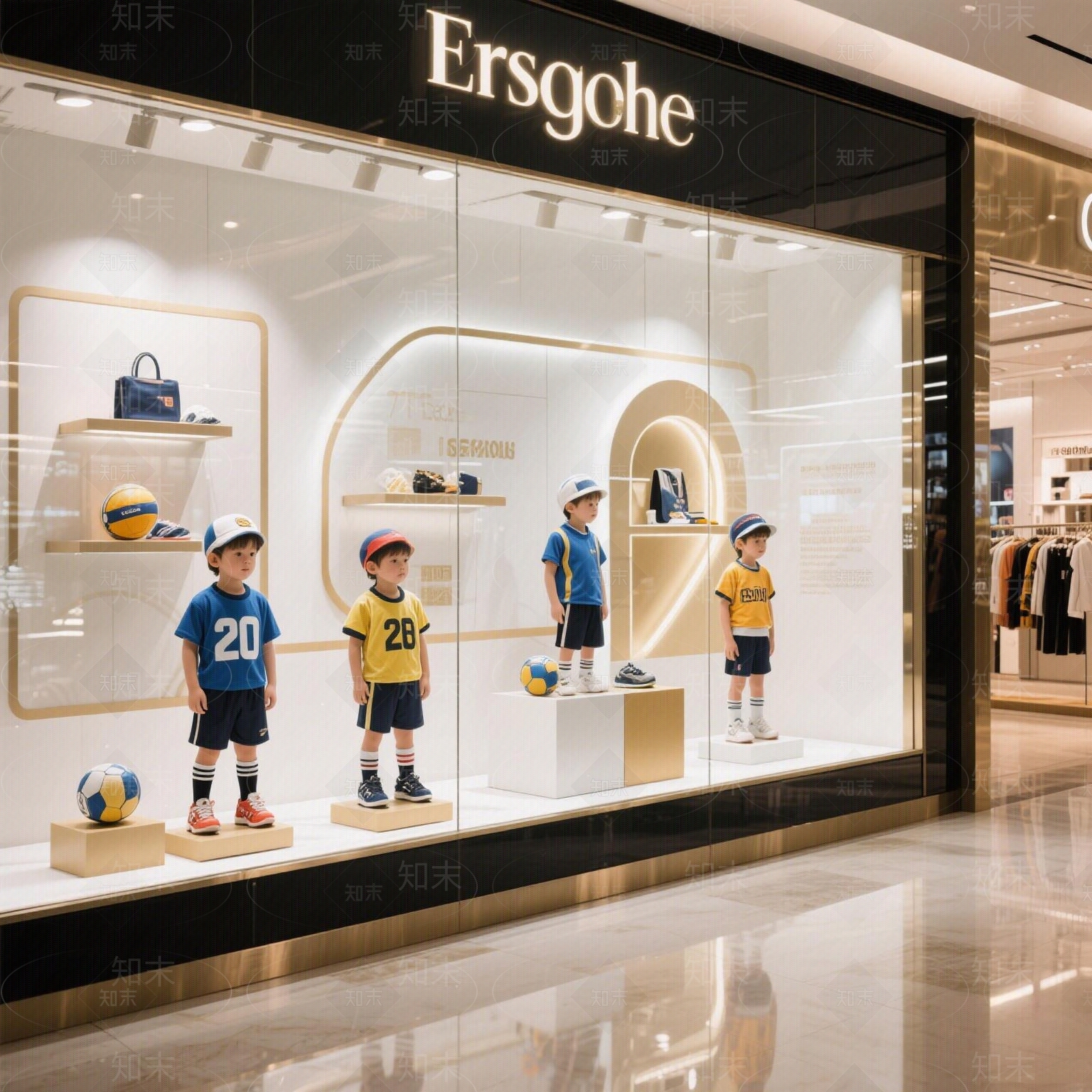 现代轻奢橱窗贴图下载【ID:1191036333】