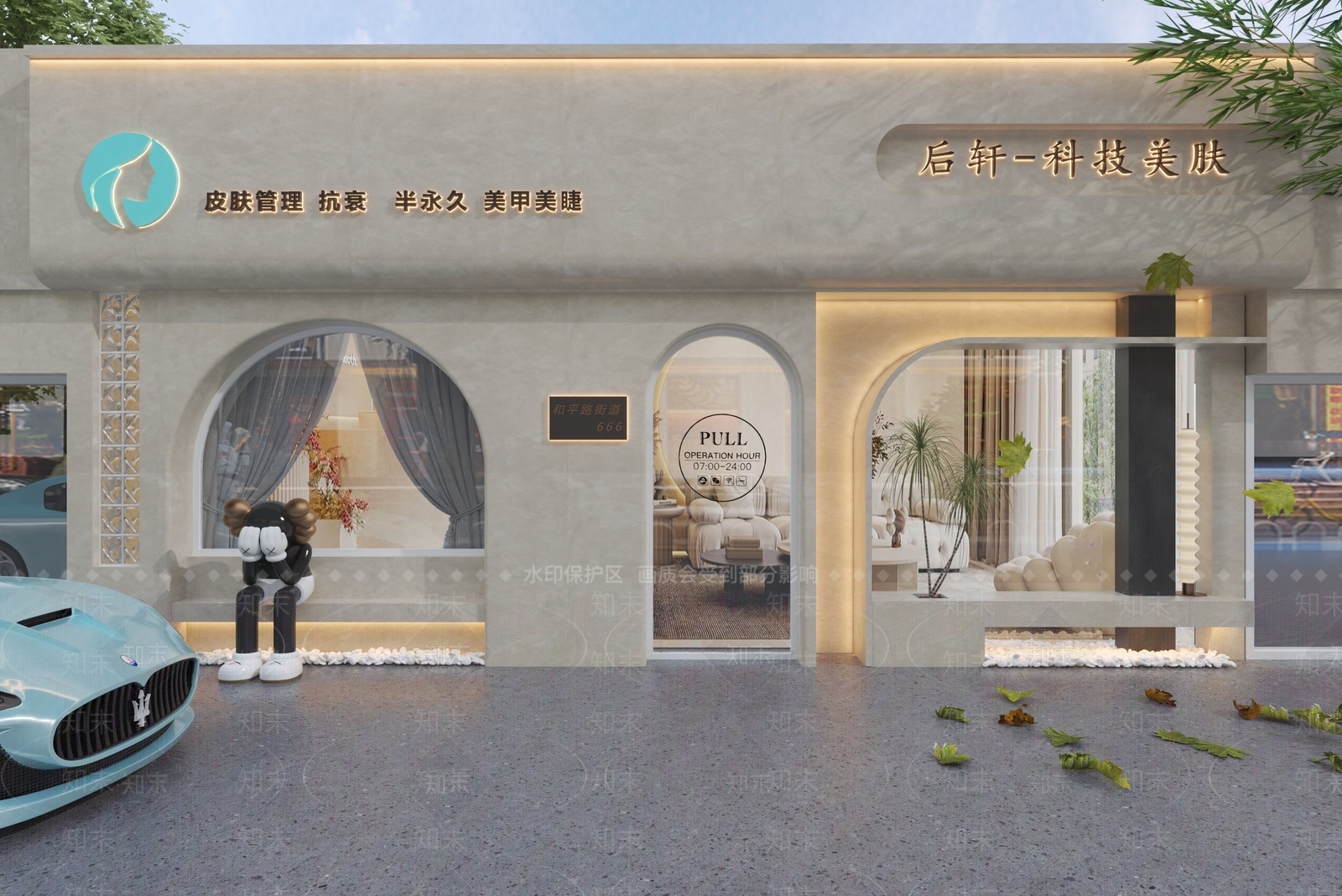 侘寂门头3D模型下载【ID:1191040974】