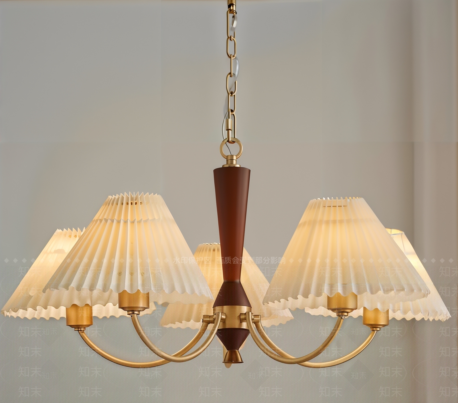 法式美式吊灯3D模型下载【ID:1191045300】