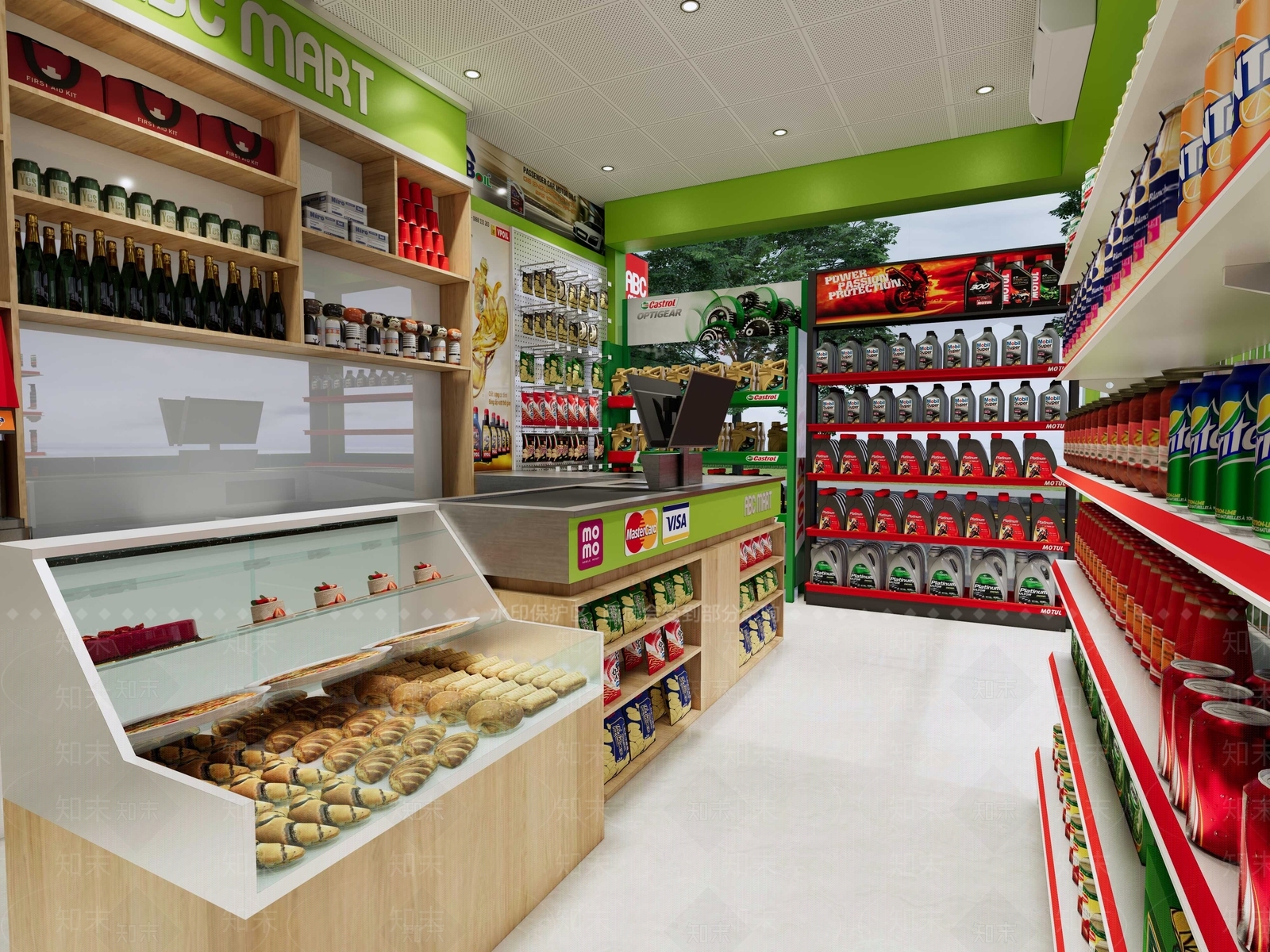售卖亭SU模型下载【ID:1191055257】
