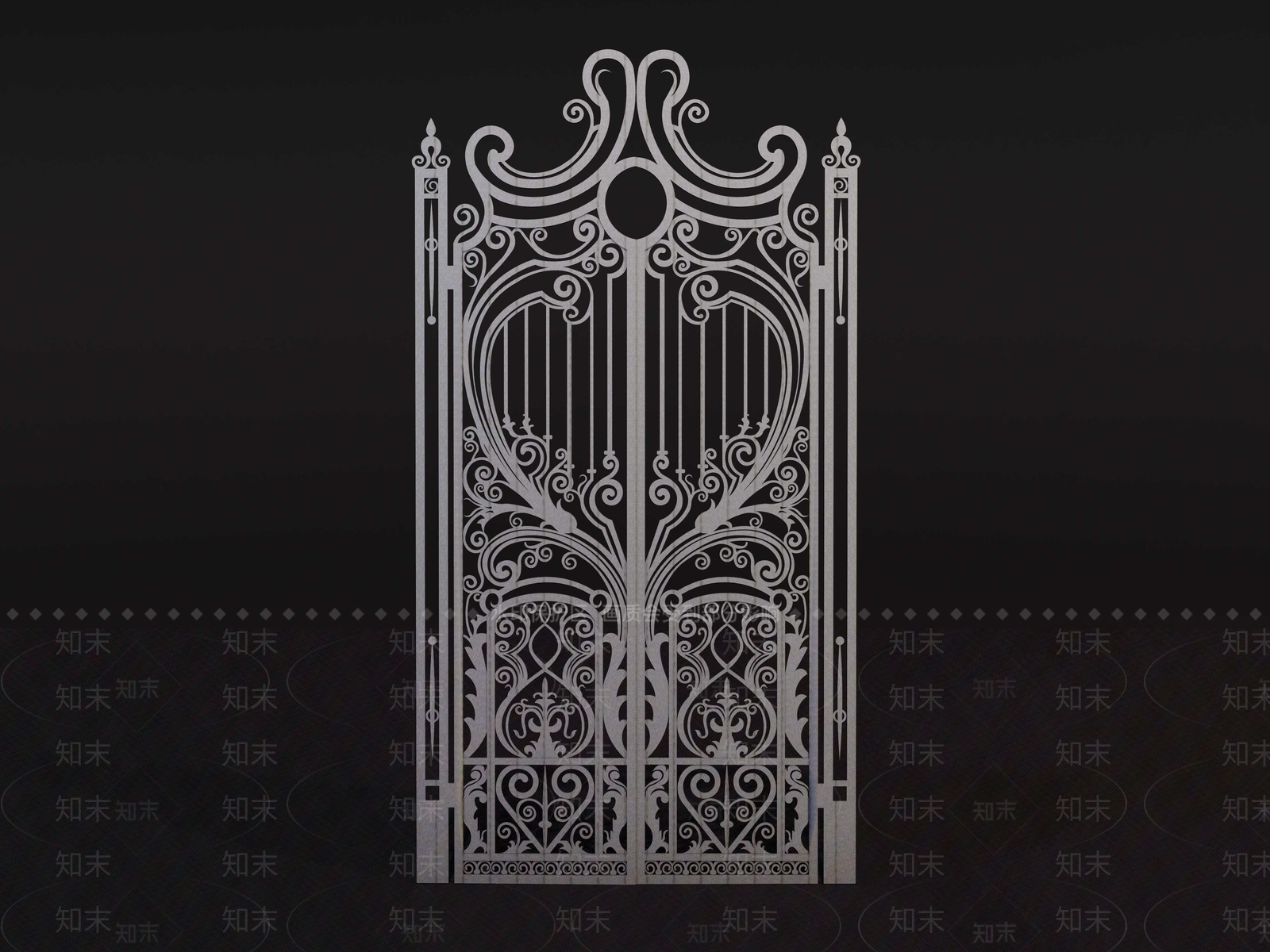 欧式入口大门SU模型下载【ID:1191055963】