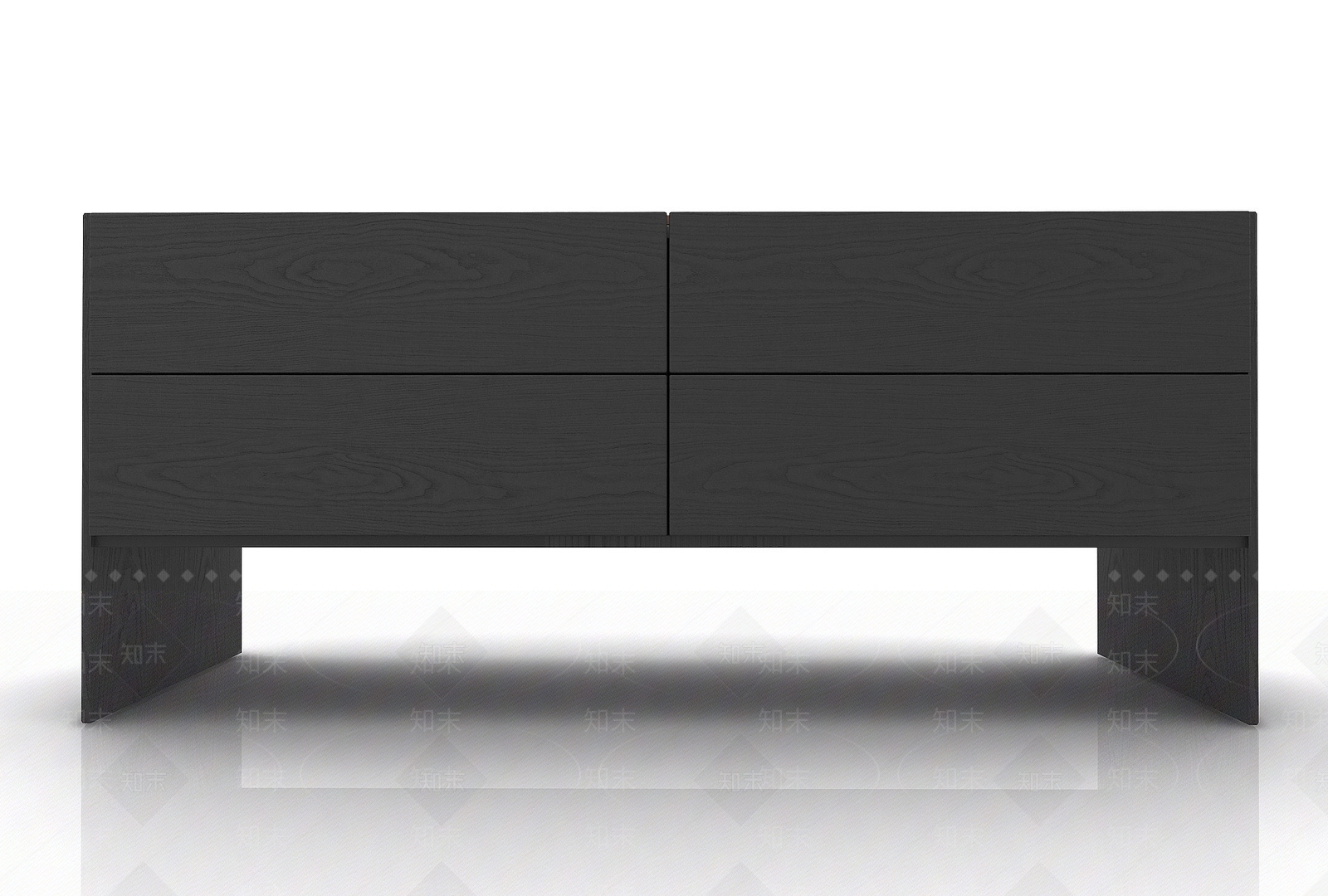 现代电视柜3D模型渲染效果图