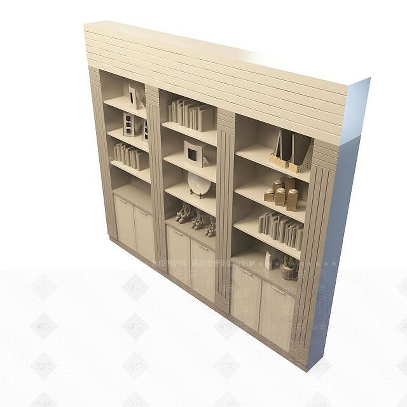 现代衣柜3D模型下载【ID:1199578857】