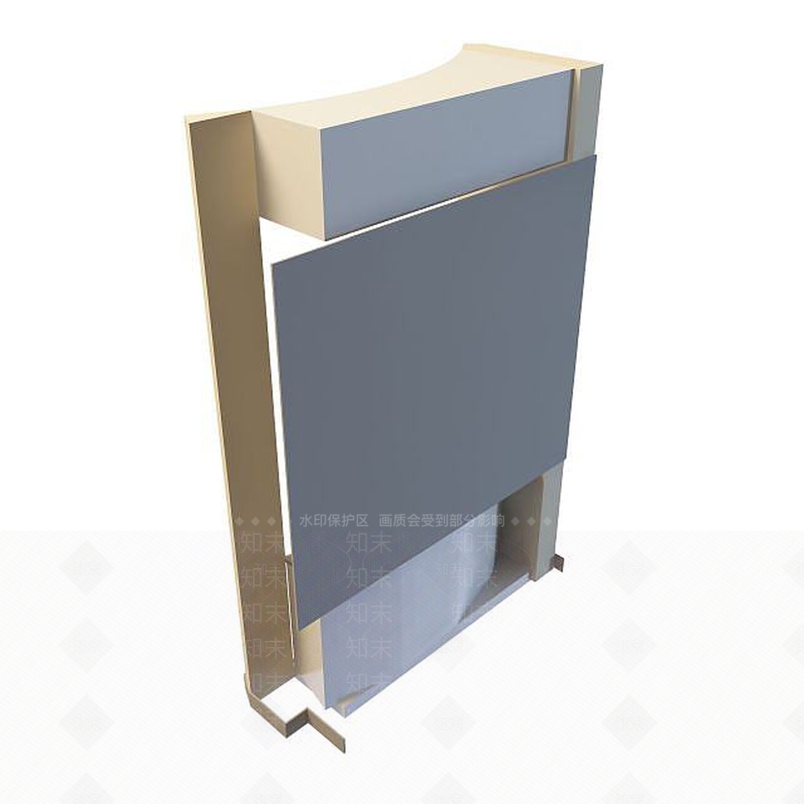 现代衣柜3D模型下载【ID:1199575258】