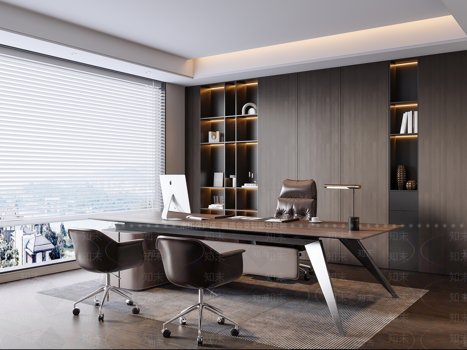 现代意式经理办公室SU模型下载【ID:1191061216】