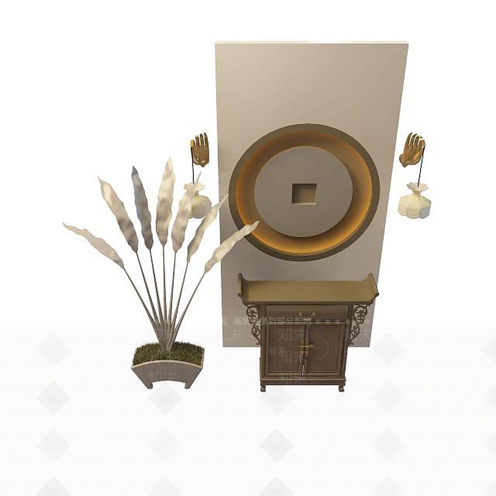 现代衣柜3D模型下载【ID:1199575283】