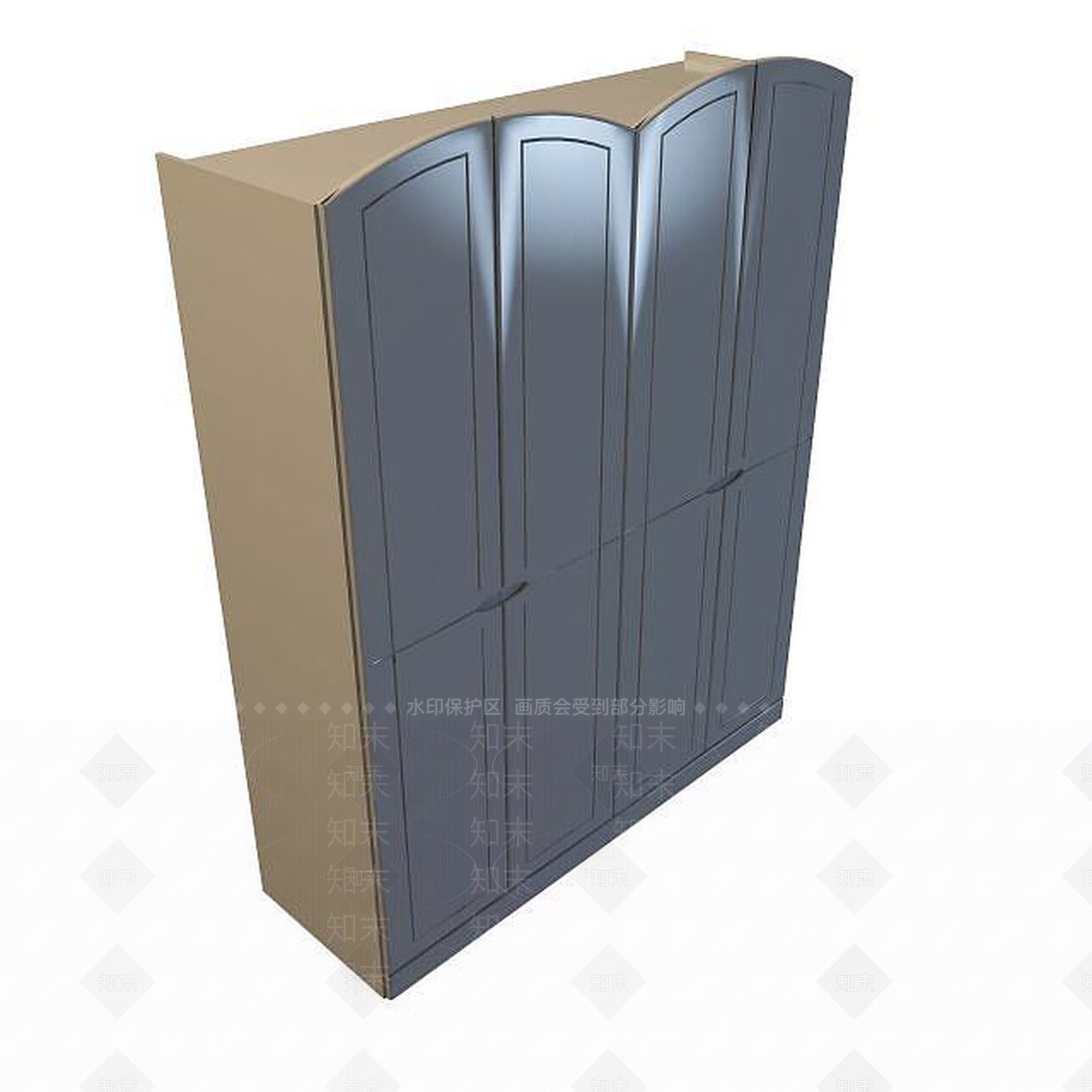 现代衣柜3D模型下载【ID:1199575125】