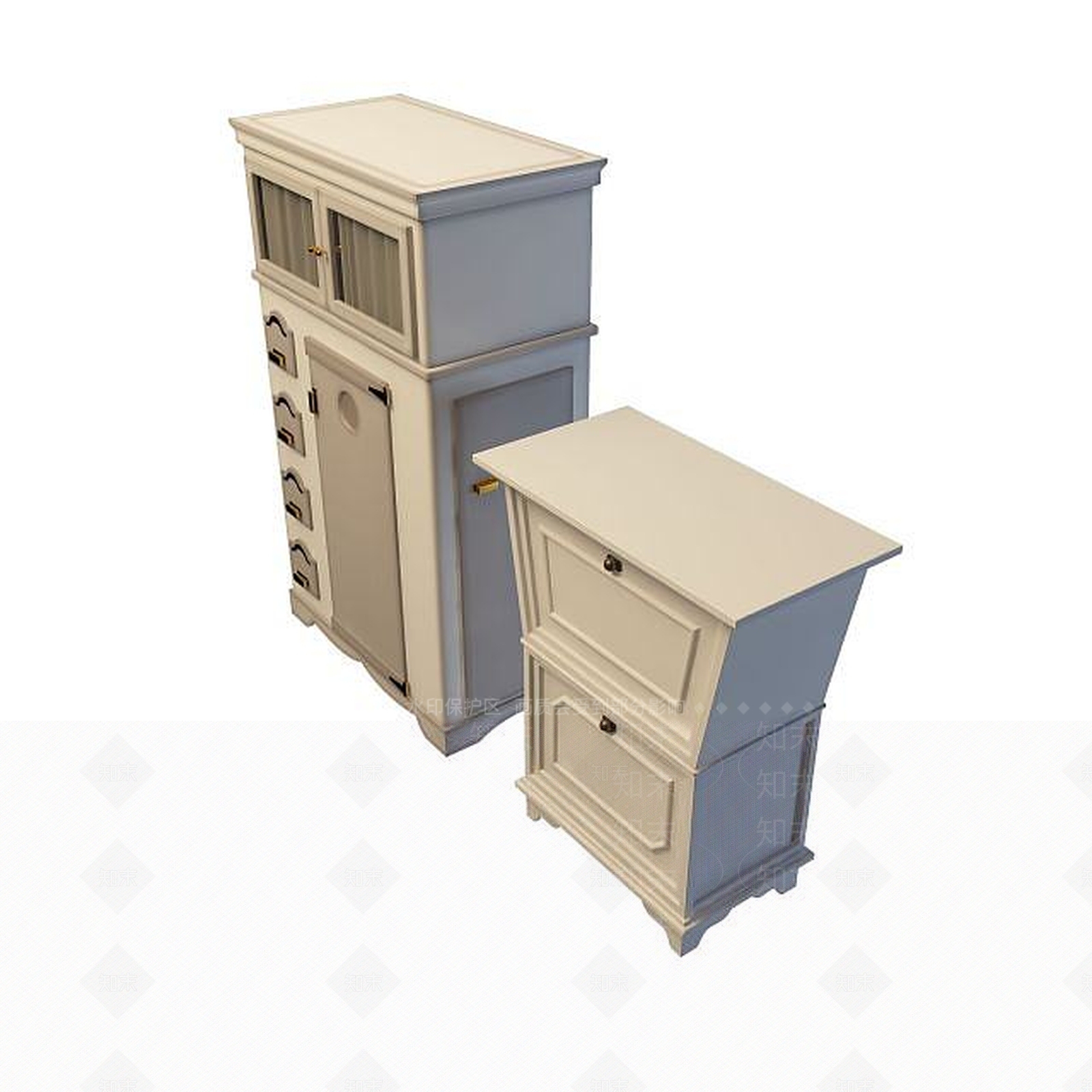 现代衣柜3D模型下载【ID:1199575027】