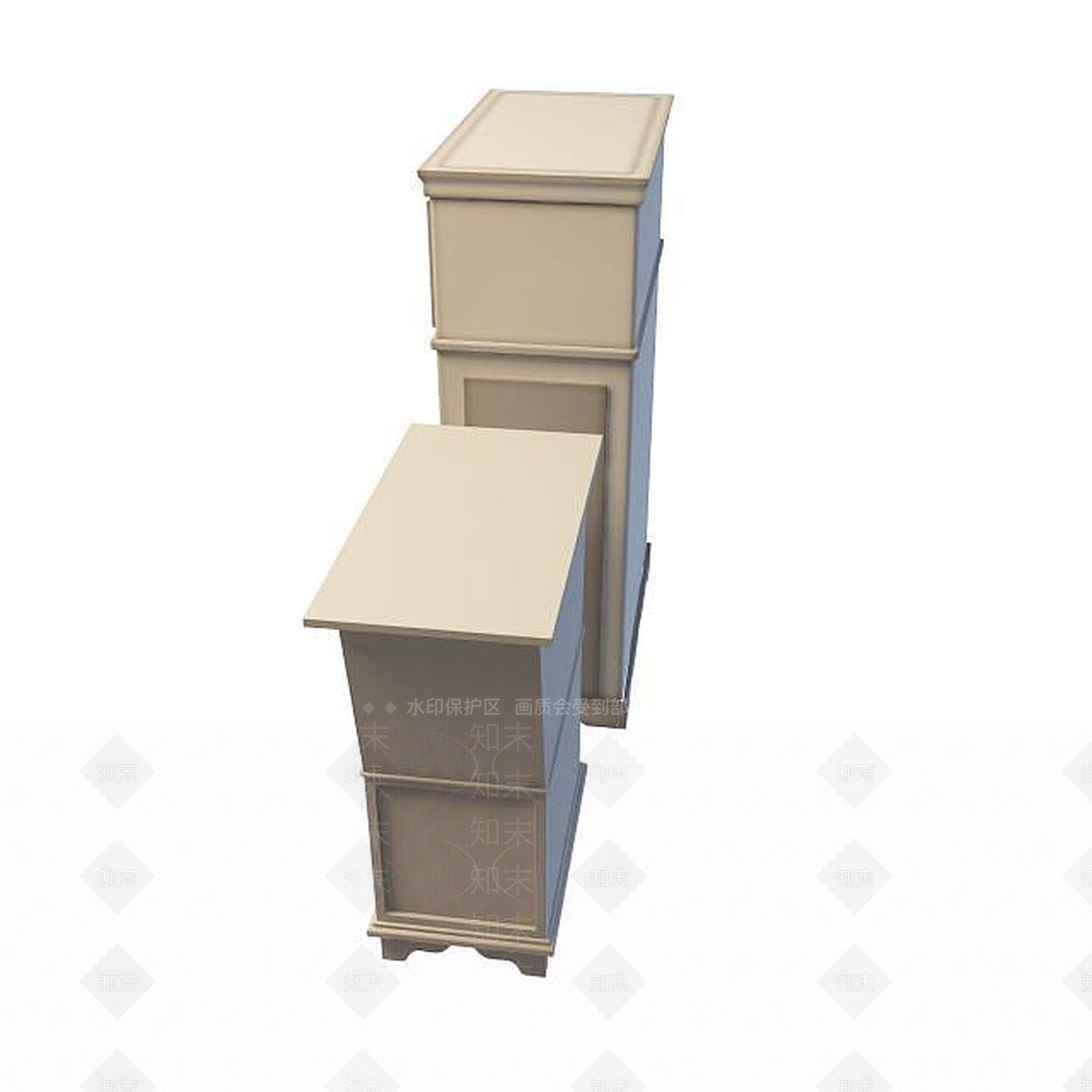 现代衣柜3D模型下载【ID:1199575027】