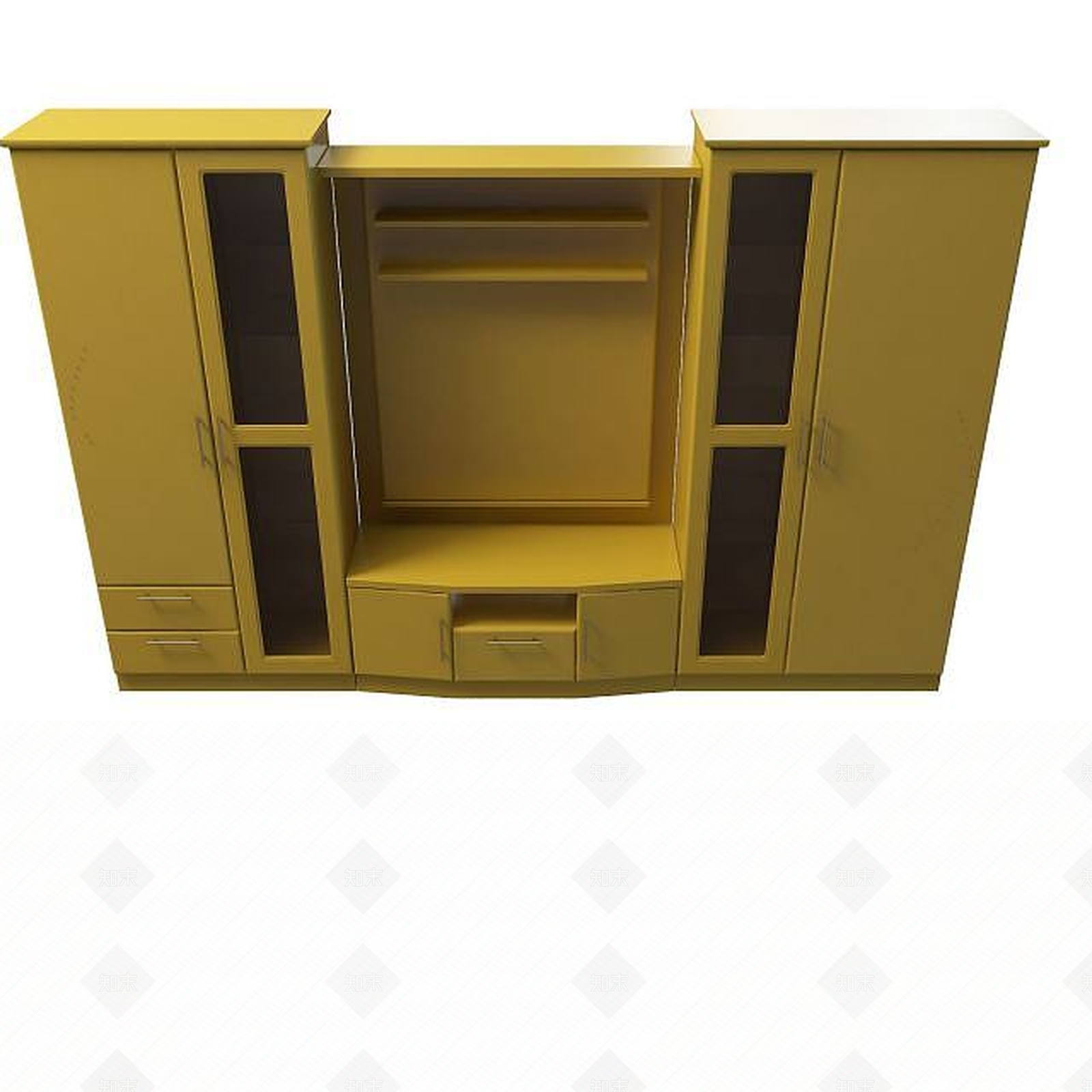 现代衣柜3D模型下载【ID:1199575002】