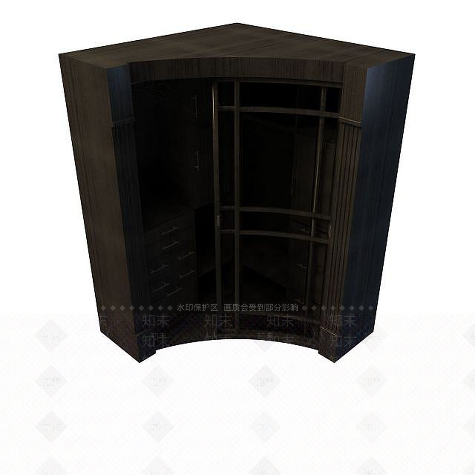现代衣柜3D模型下载【ID:1191063033】