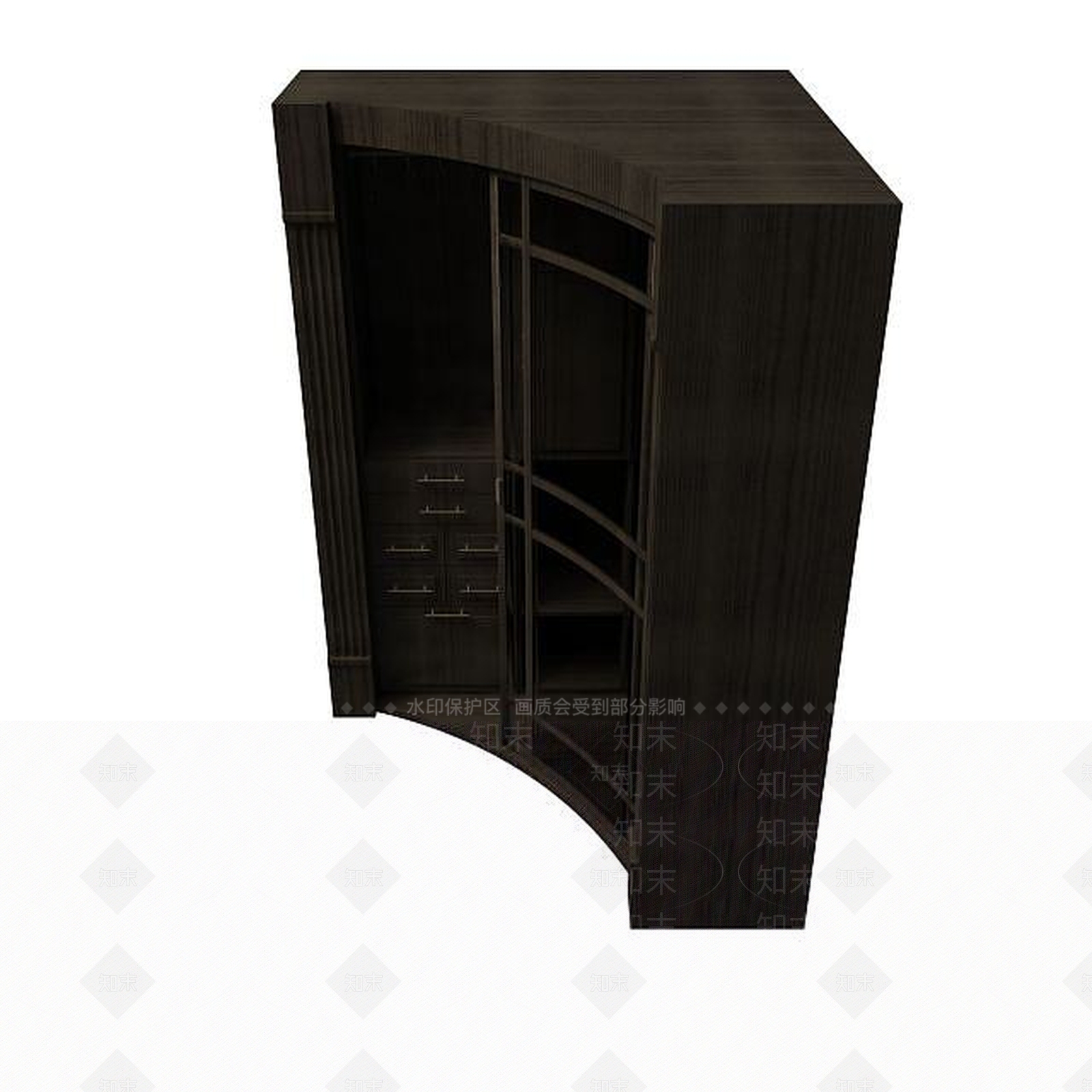 现代衣柜3D模型下载【ID:1191063033】