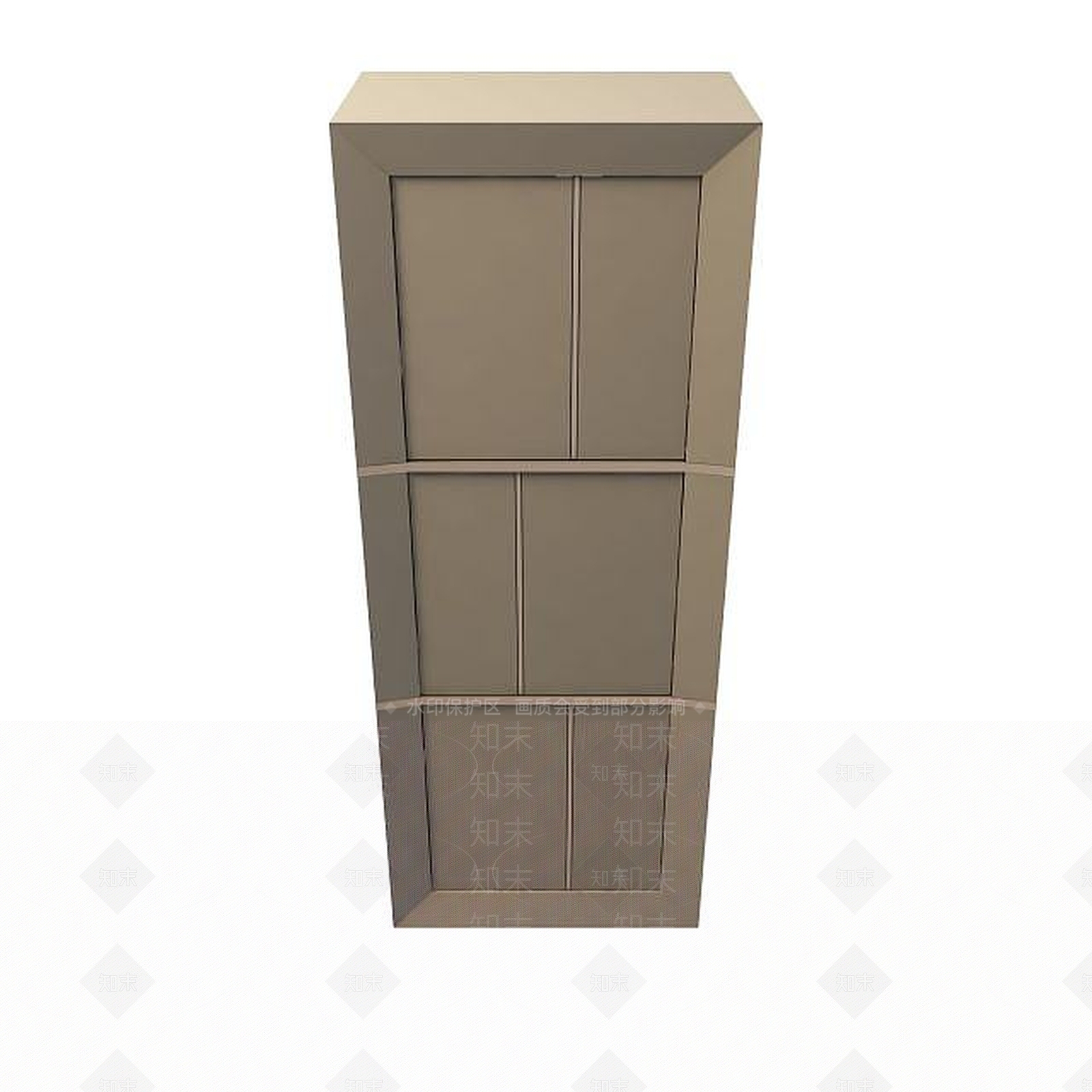 现代衣柜3D模型下载【ID:1199574990】