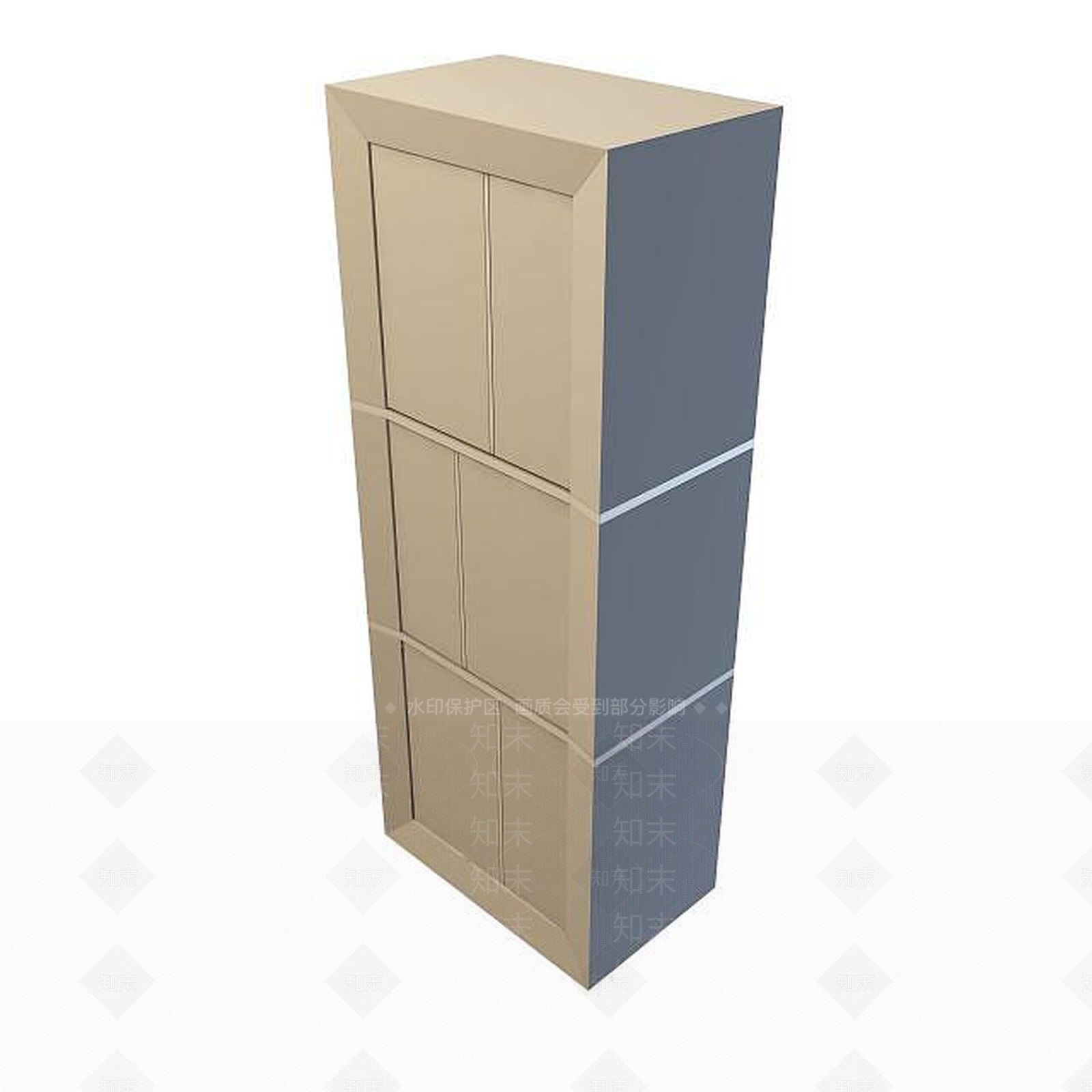 现代衣柜3D模型下载【ID:1199574990】