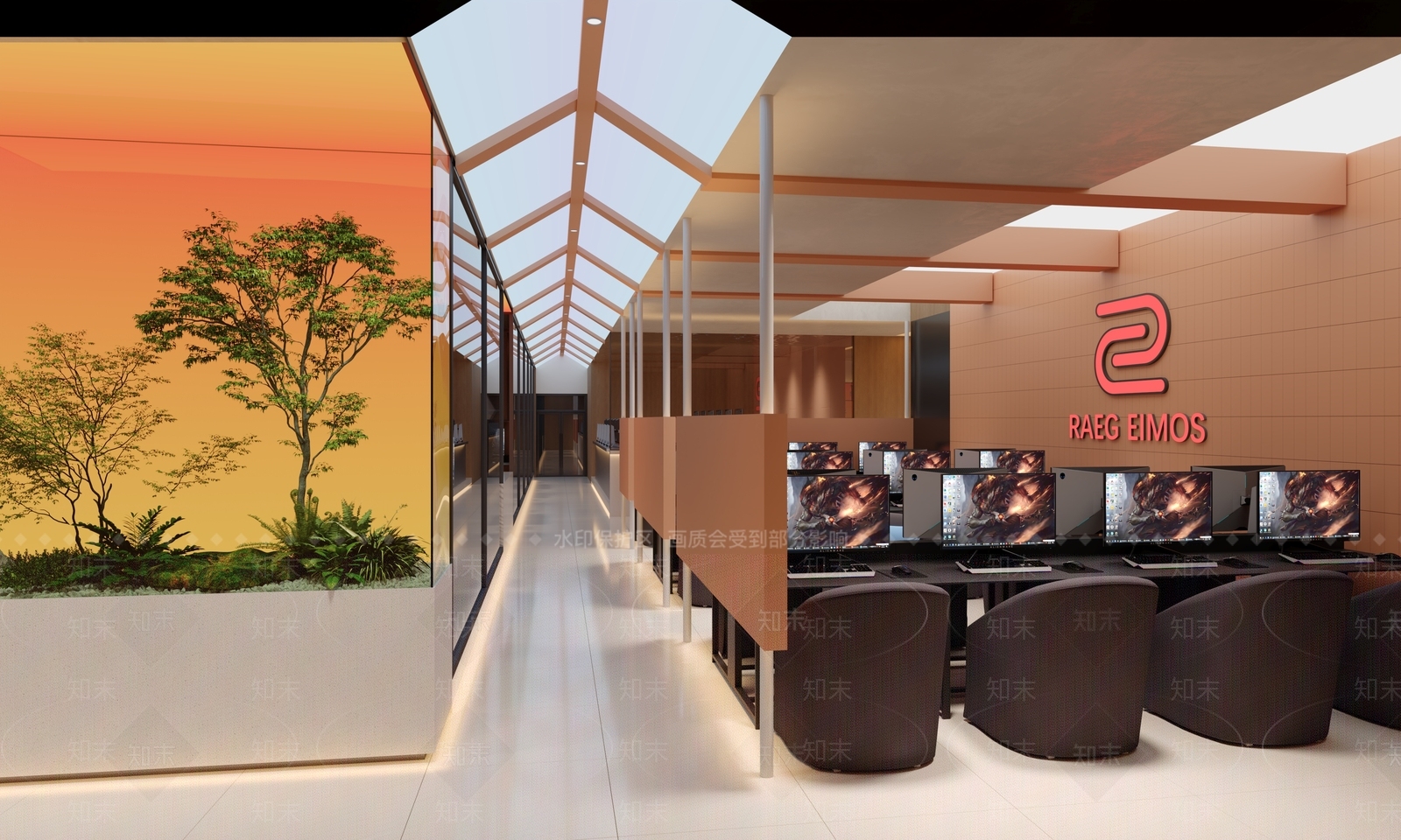 现代网吧网咖3D模型下载【ID:1191065259】