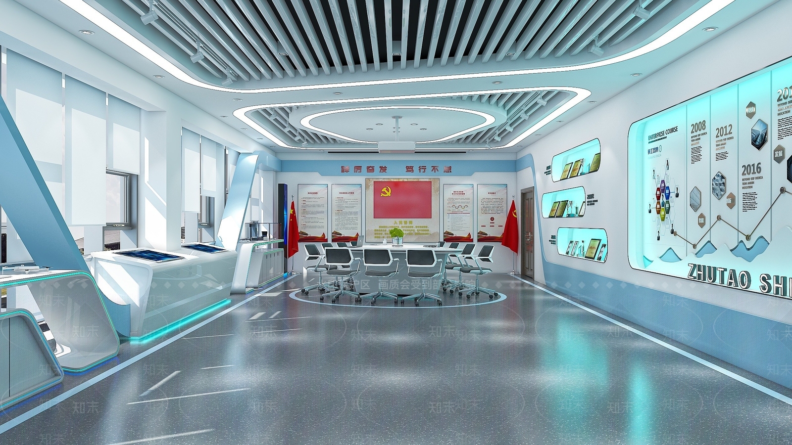 现代科技展厅3D模型下载【ID:1191065221】