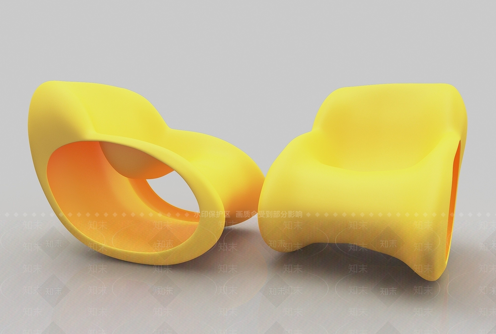 现代双人沙发3D模型下载【ID:1199508630】