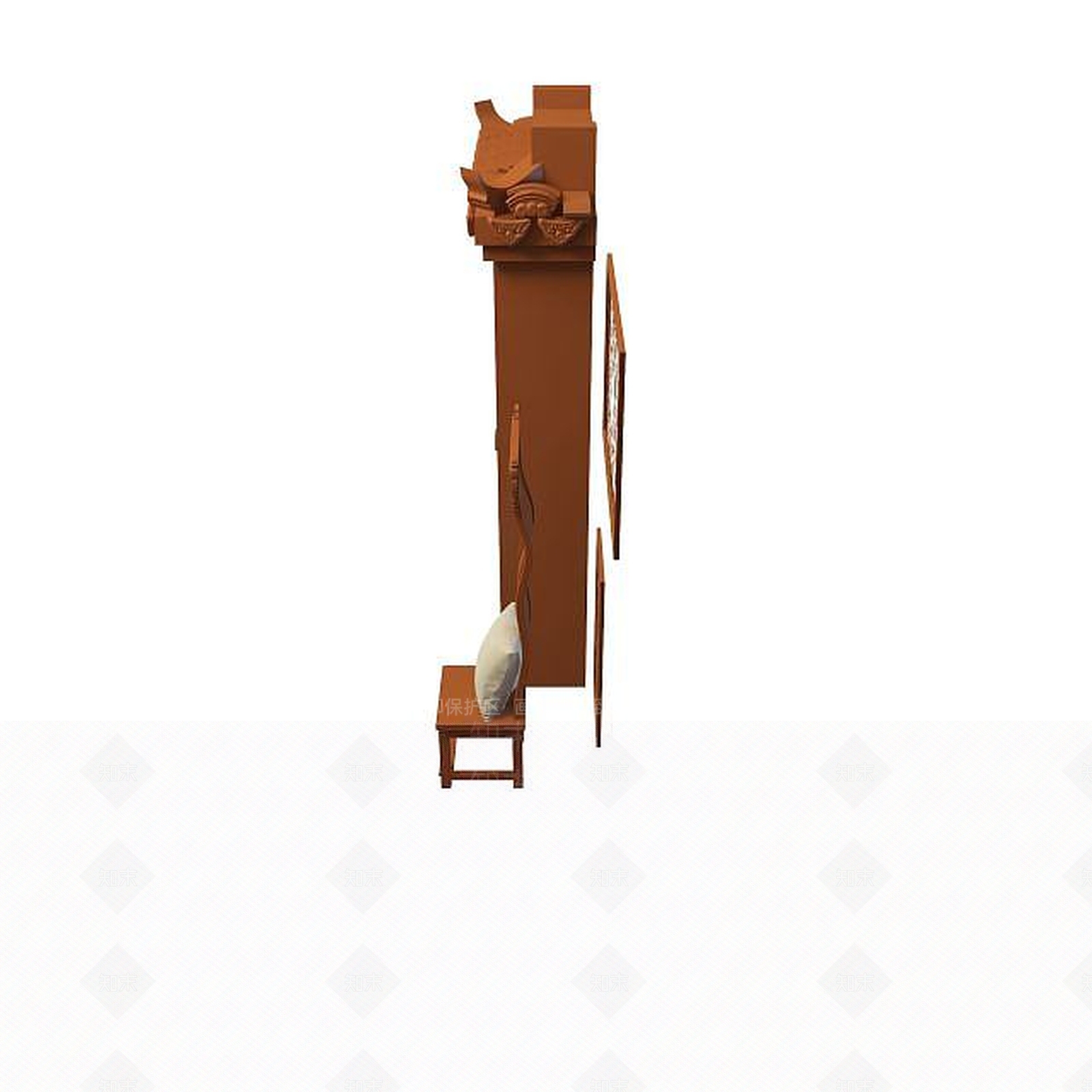 现代衣柜3D模型下载【ID:1199508566】