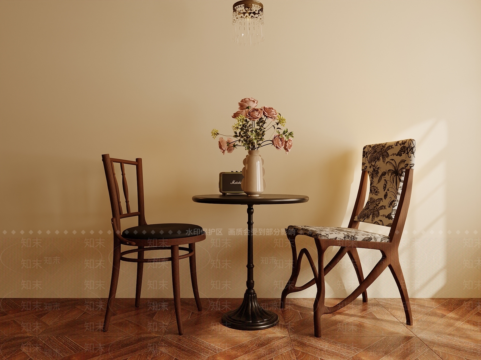美式简约其他椅子3D模型下载【ID:1191067811】