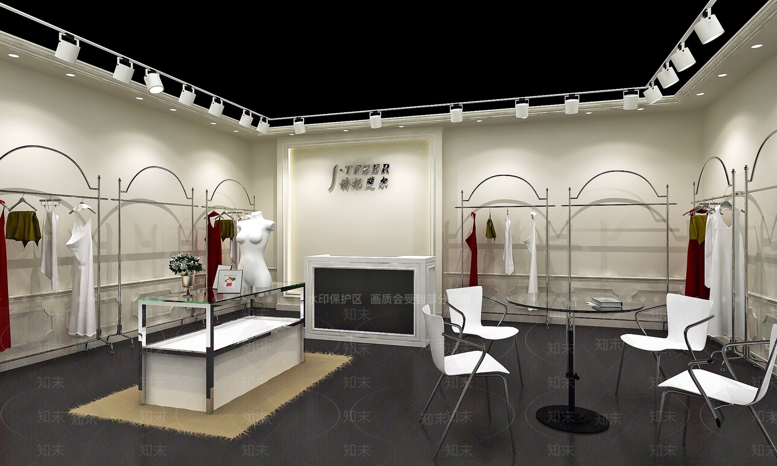 现代办公大厅3D模型下载【ID:1199508574】