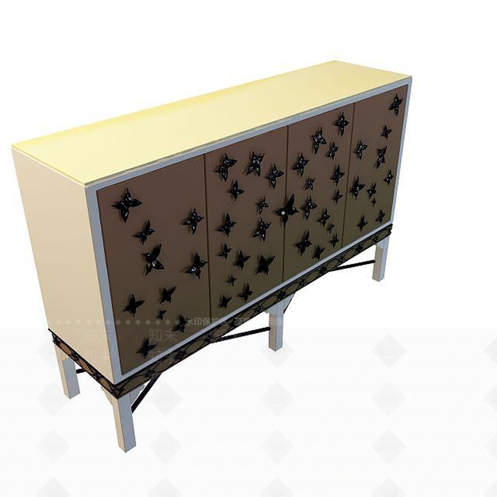 现代衣柜3D模型下载【ID:1199511565】