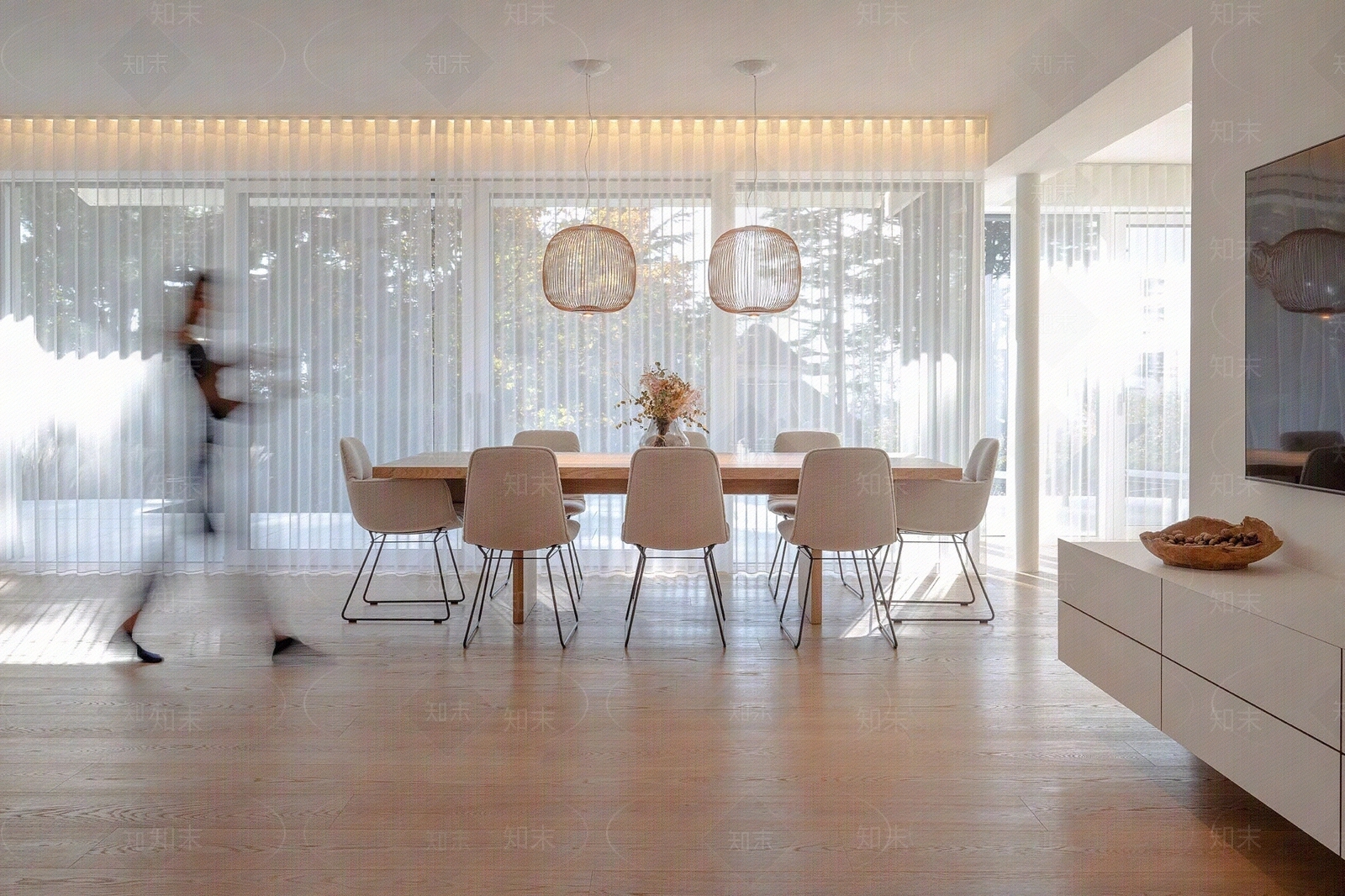 现代北欧餐厅贴图下载【ID:1191069306】