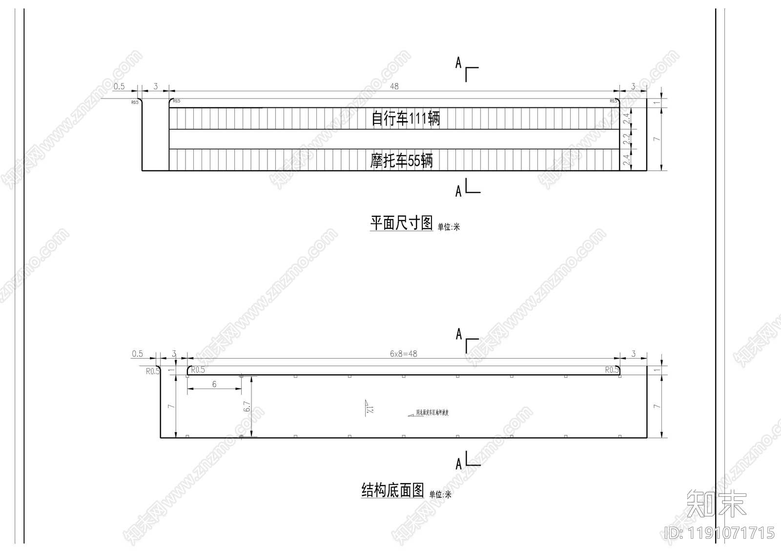 现代新中式廊架施工图下载【ID:1191071715】