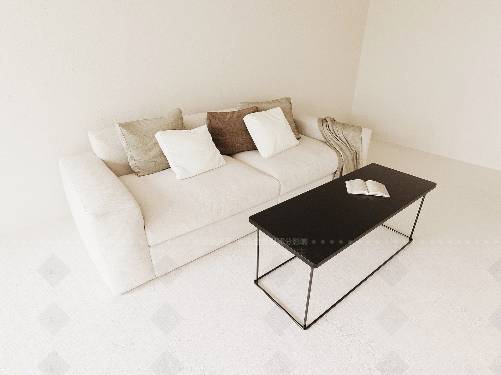 现代双人沙发3D模型下载【ID:1191080562】