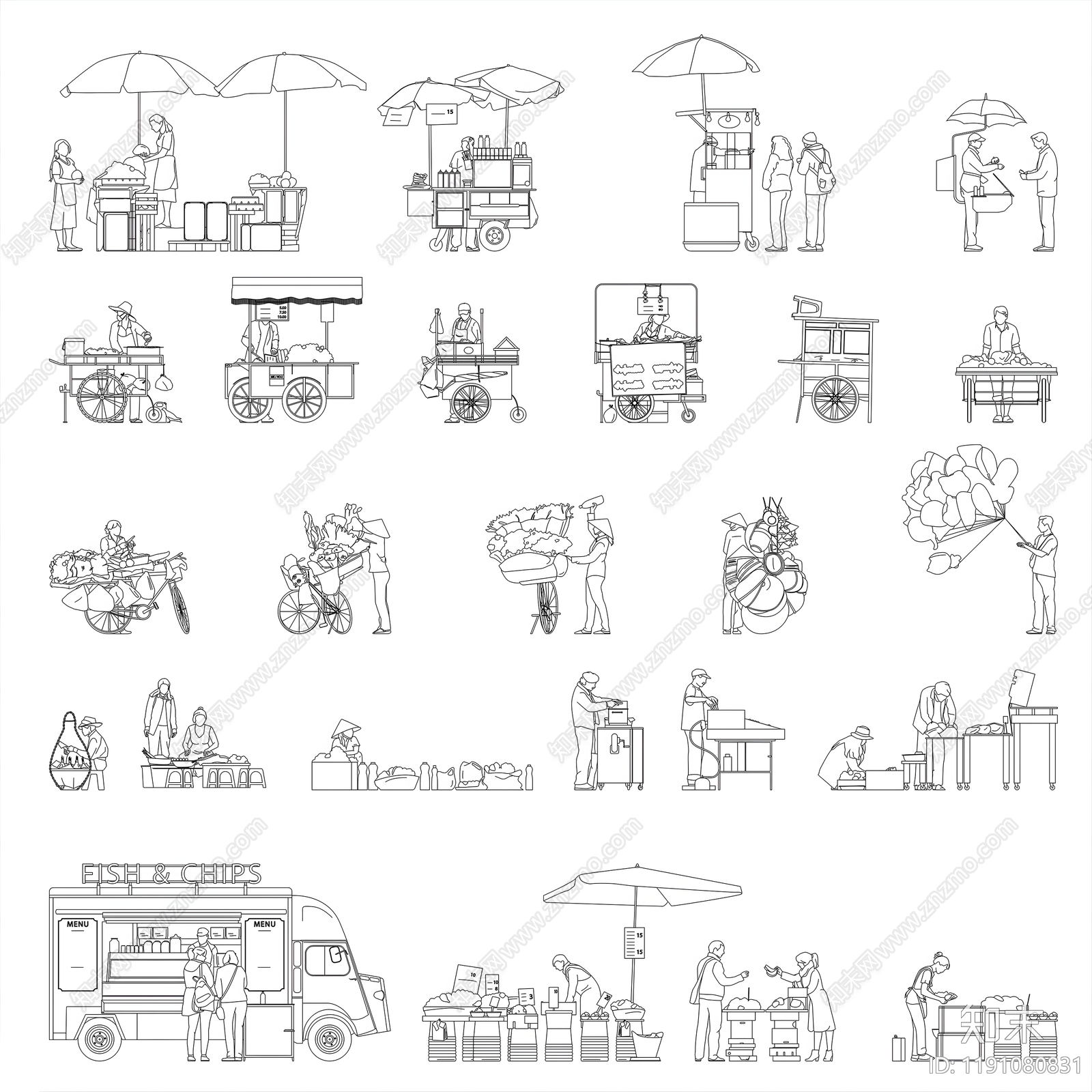 现代人物施工图下载【ID:1191080831】