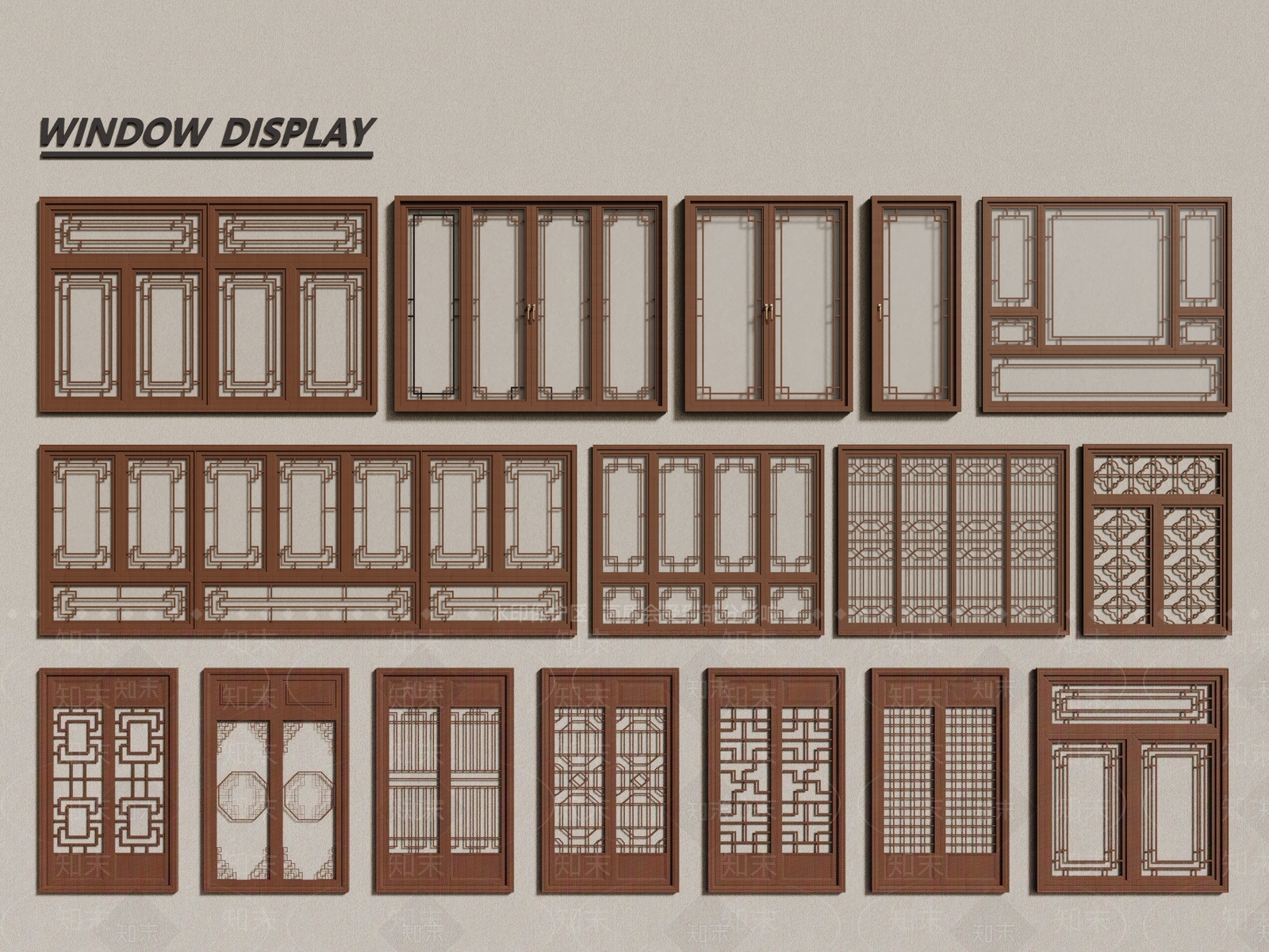 镂花窗SU模型下载【ID:1191083284】